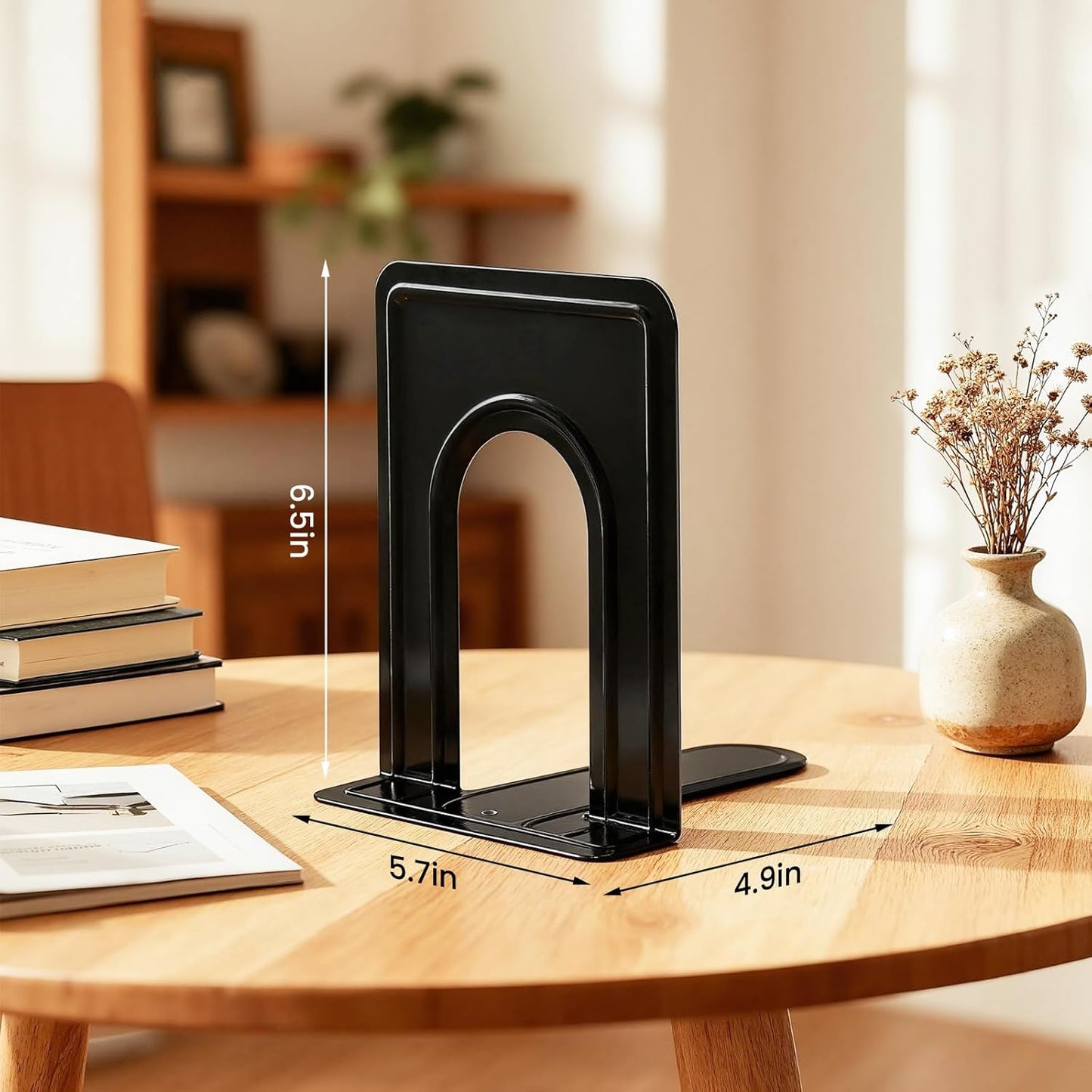 Metal Bookends / Book Ends / Black