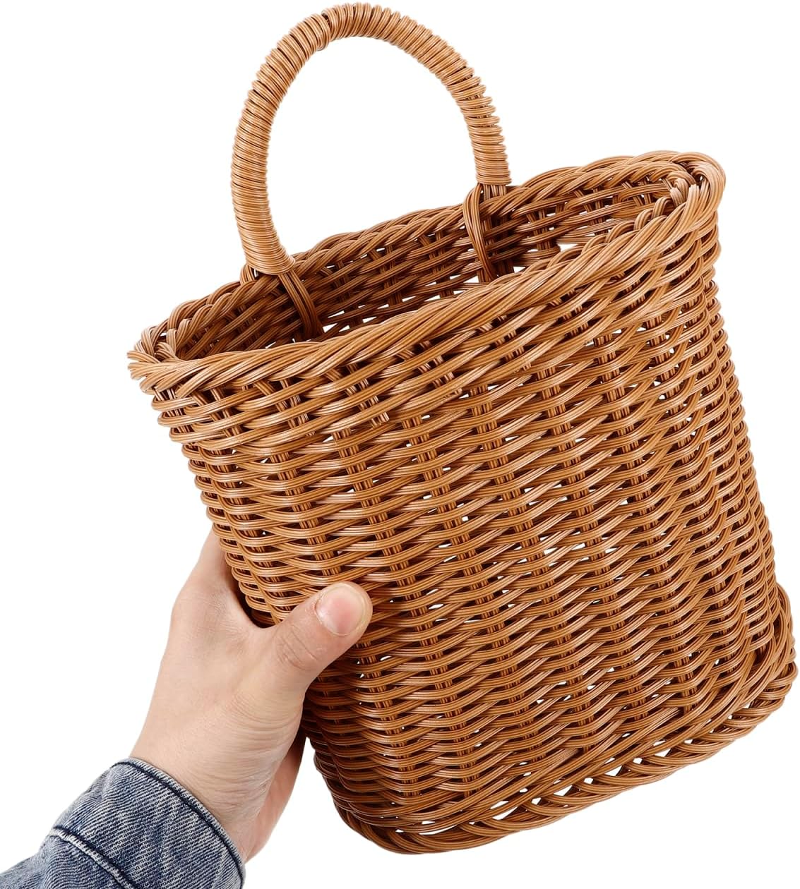 Woven Imitation Rattan Storage Basket