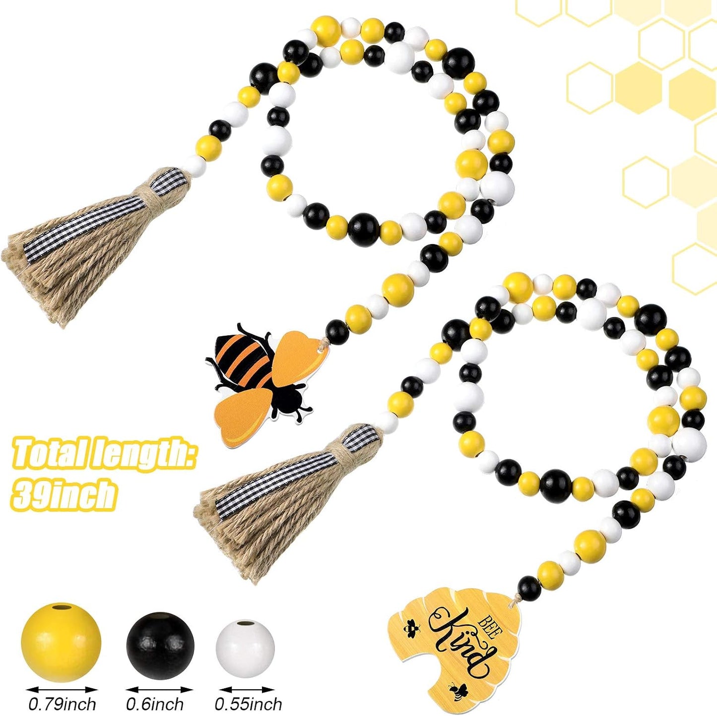 Honey Bee Baby Shower Decoration Bee Garland / Set of 2