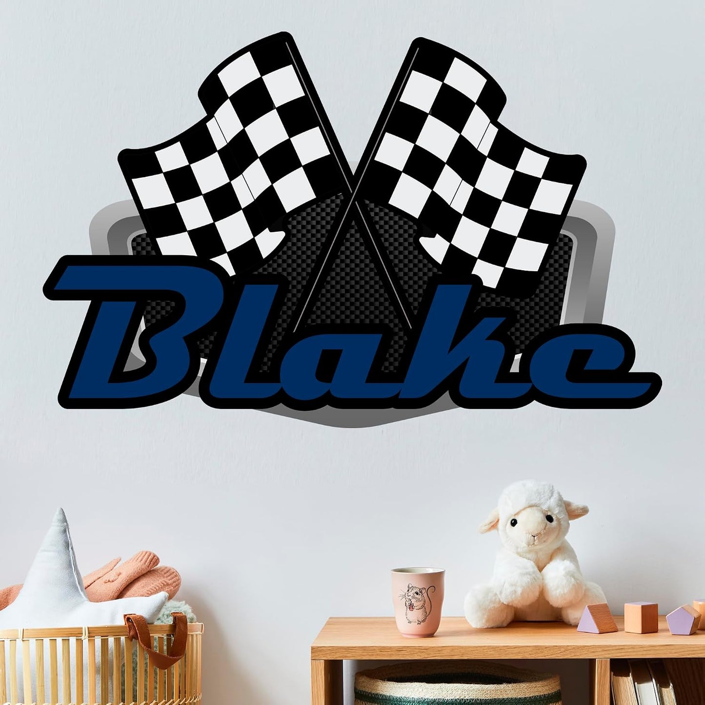 Racing Wall Decal Sticker Art