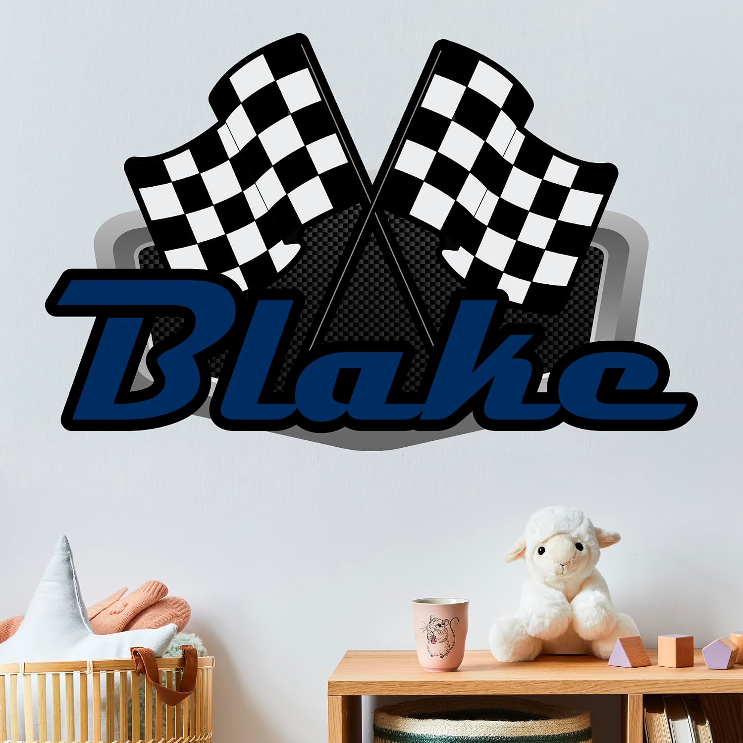 Racing Wall Decal Sticker Art