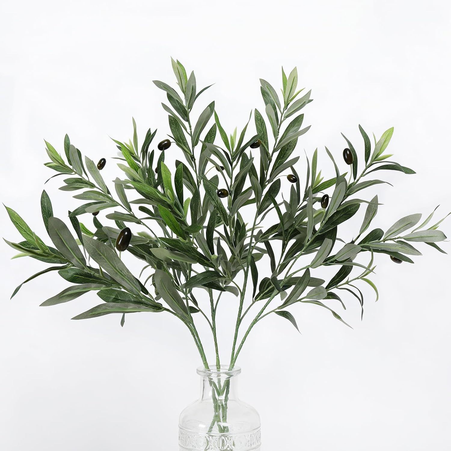 Artificial Olive Branches / Black / 35.8 Inch / Set of 5