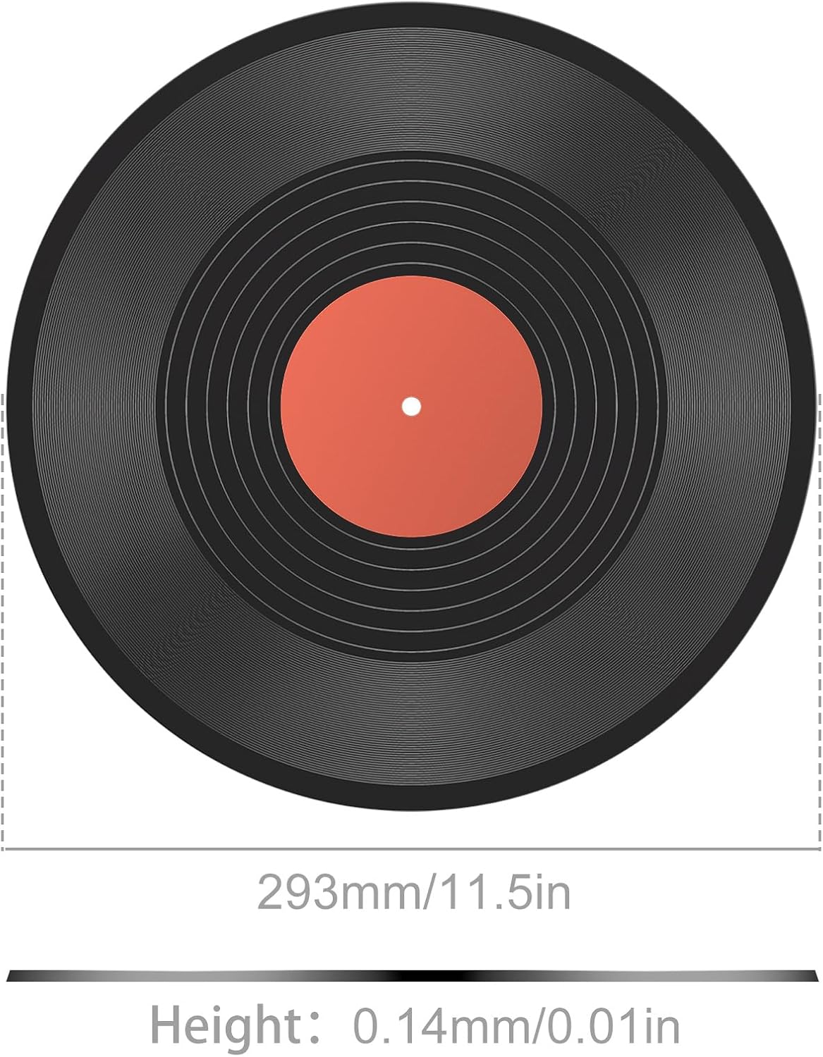 Facmogu 12 Inch Vinyl Wall Decor 6 Pack, Fake Vinyl Records Decorations | For Aesthetic Party Decor Artist Studio