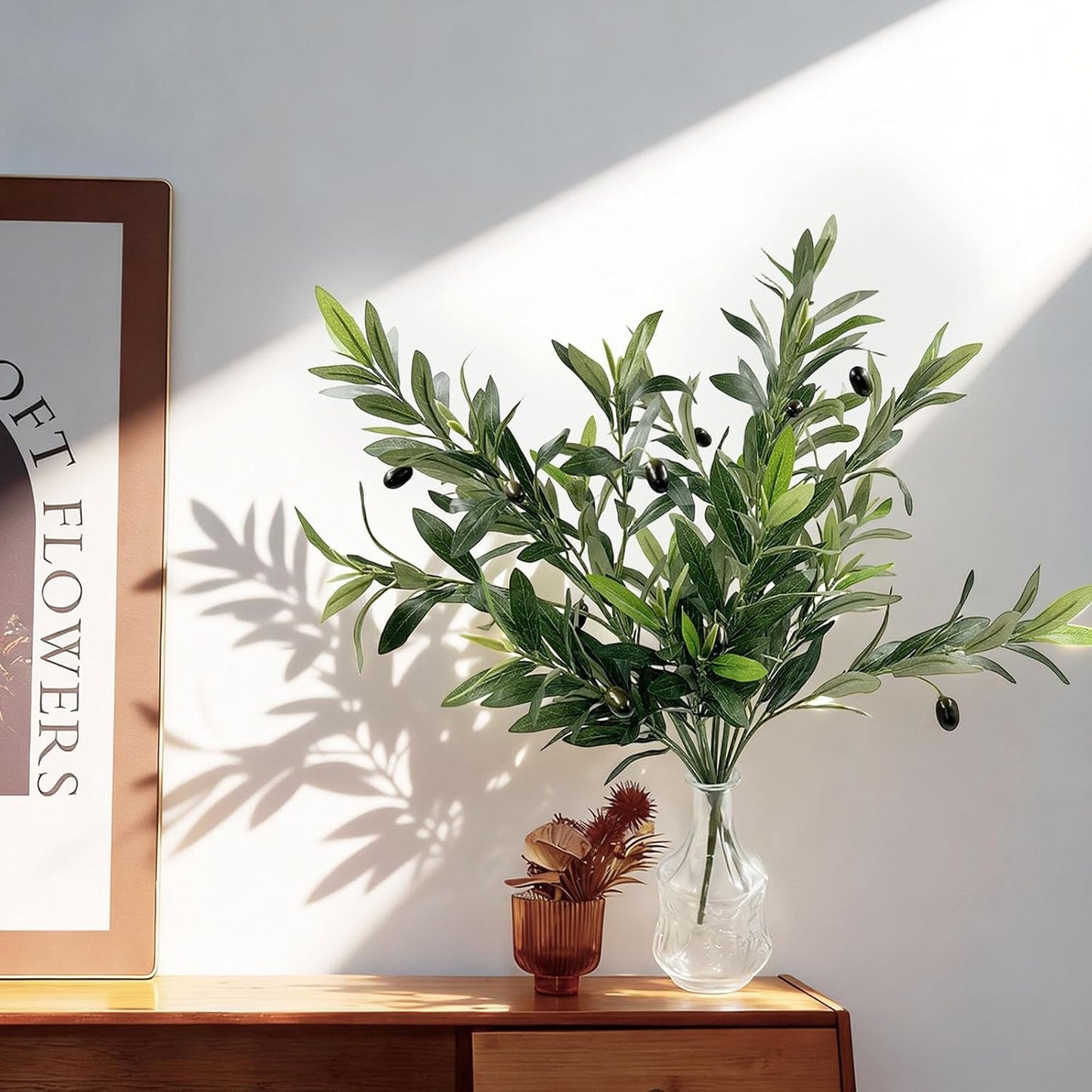 Faux Olive Branches / Set of 2