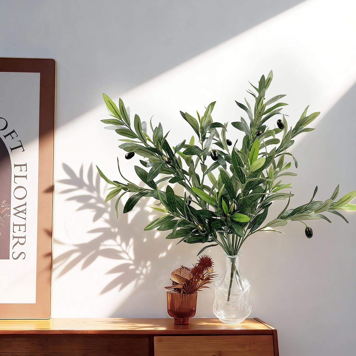 Faux Olive Branches / Set of 2