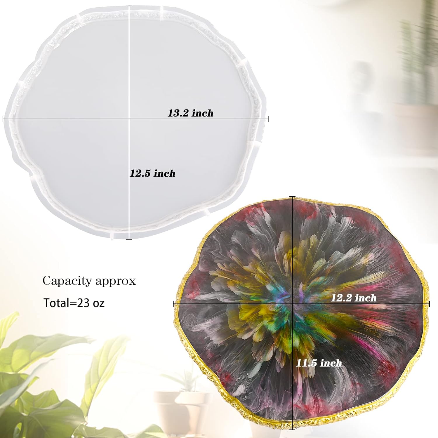 Resin Tray Molds / Round Tray Molds for Epoxy Resin