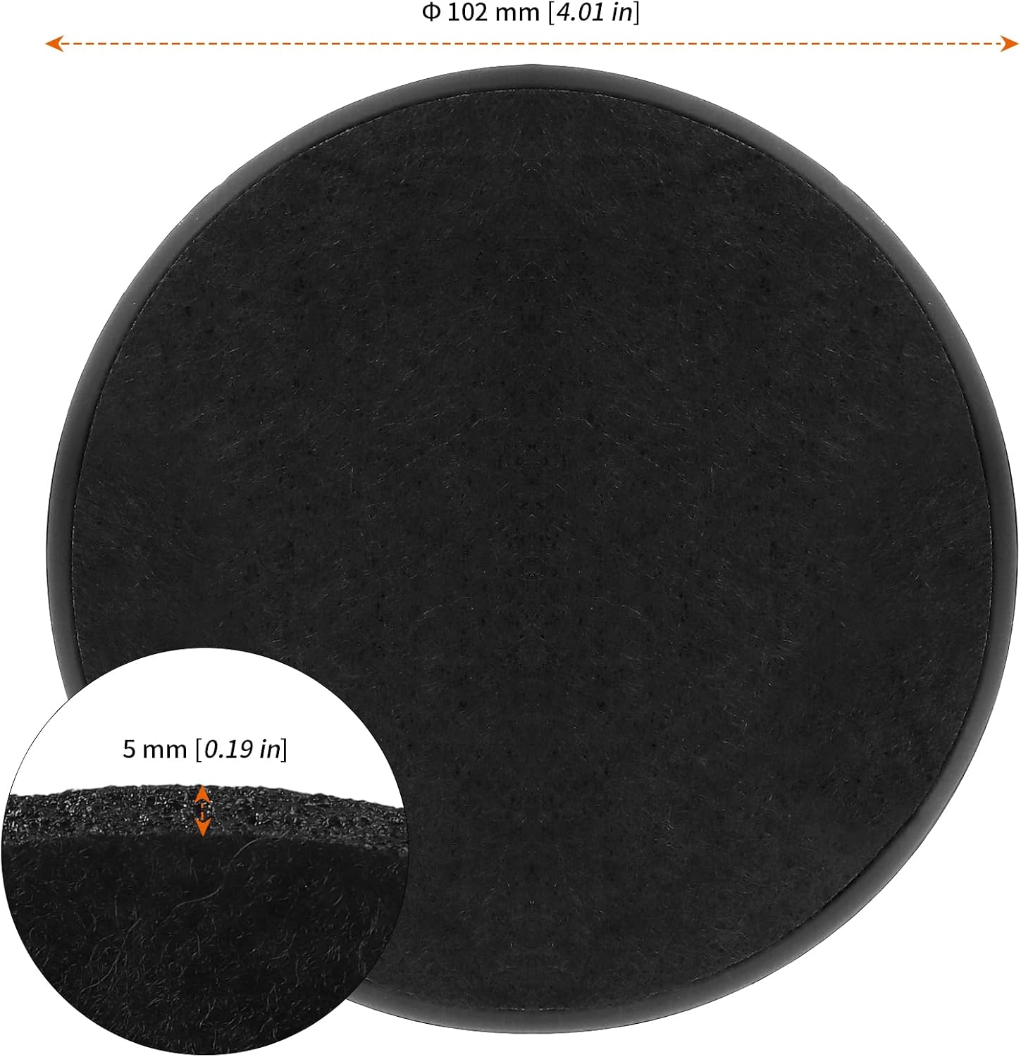 Holder / Soft Felt Insert / 4 Inch / Set of 12