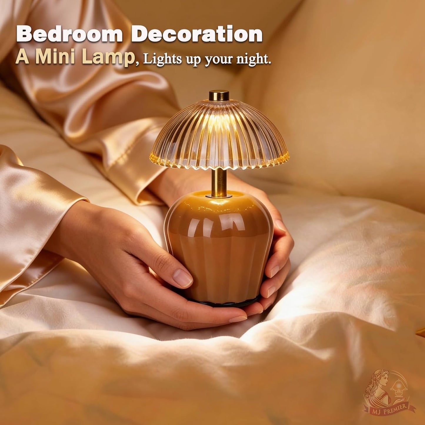 Rechargeable Table Lamp / Brown-2packs