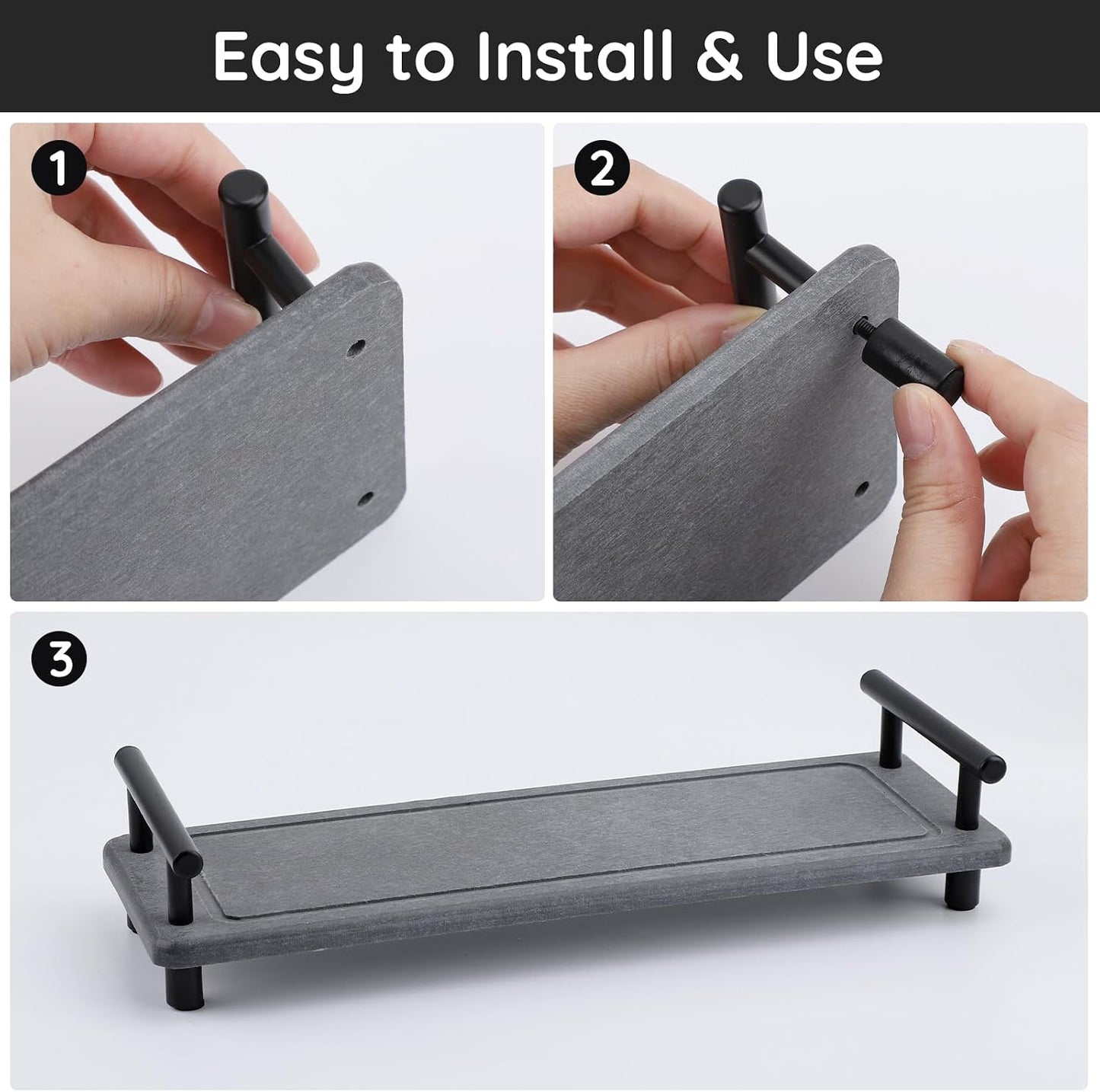 in Kitchen Sink Organizer / Gray / 12.2 x 3.9 x 2.5