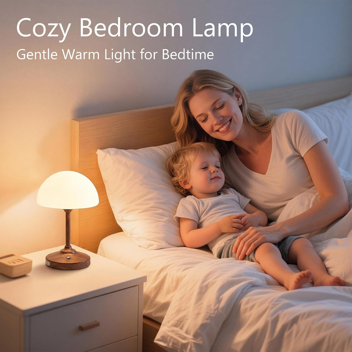 Table Lamp Cordless Lamp,5000mAh Rechargeble Battery Operated Lamp | 11.02" Small Bedside Desk Lamps for Living Room