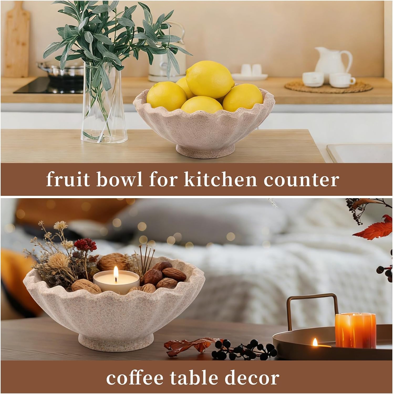 Pedestal Key Bowl for Entryway Table / Art Deco