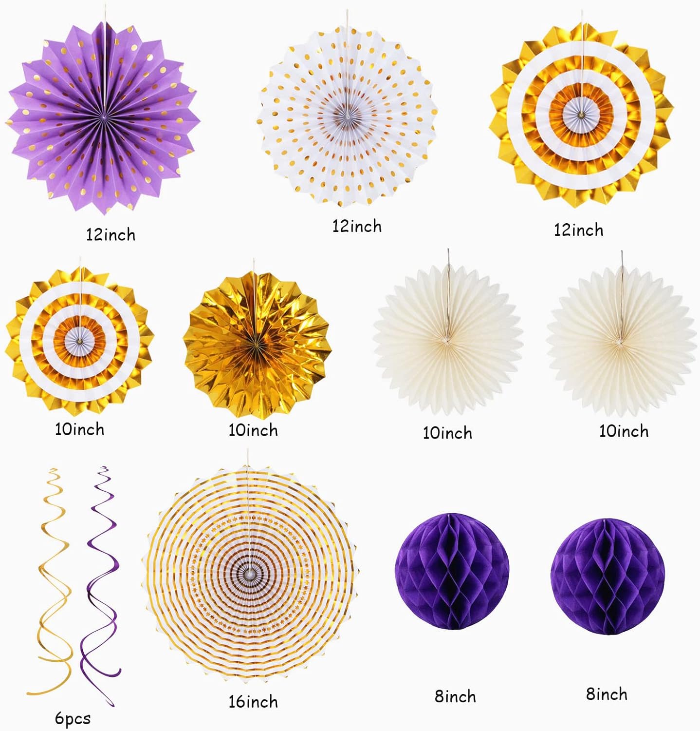 Kits 2026 Congrate Grad Garland / Congrate Grad Purple Gold / Set of 18