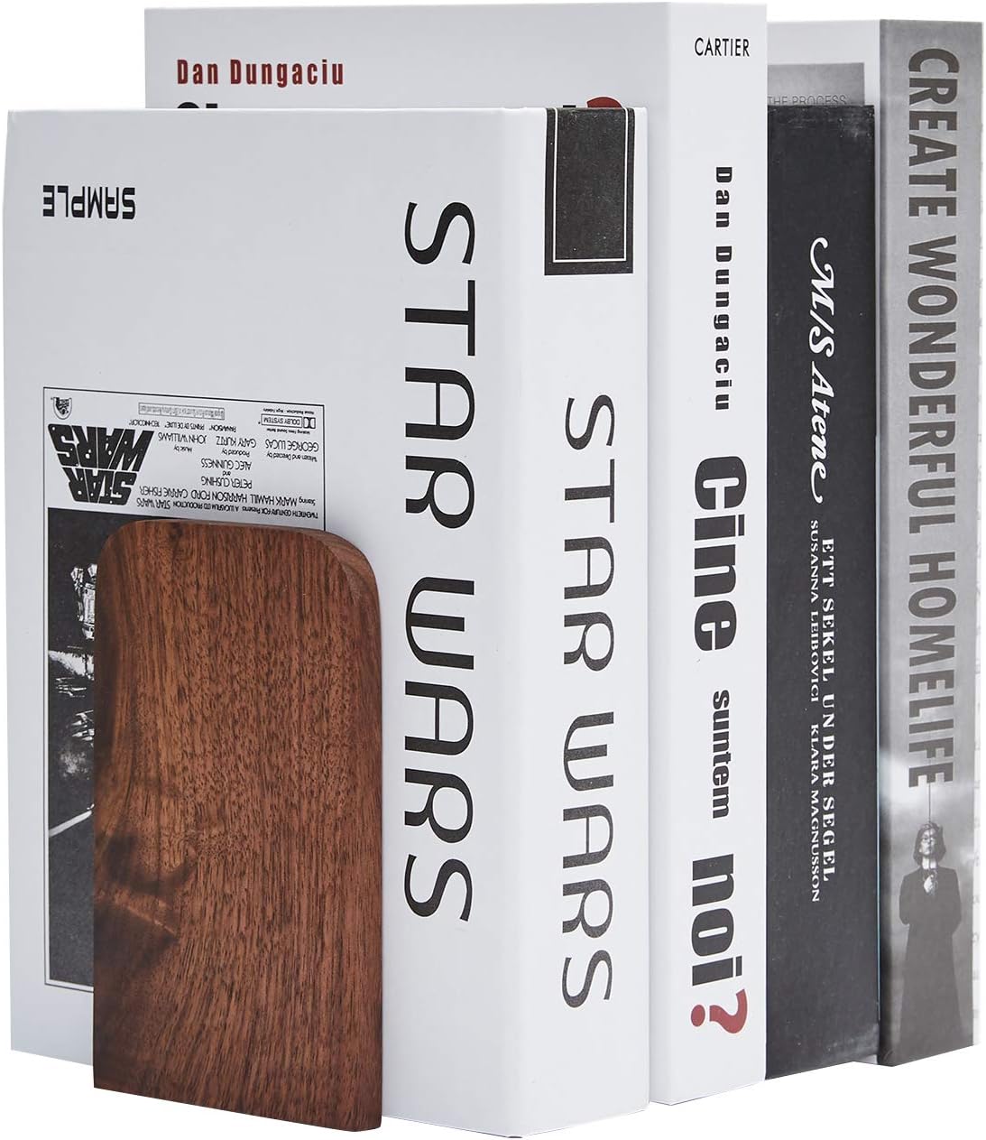 Non-Skid Bookend / Black Walnut-a