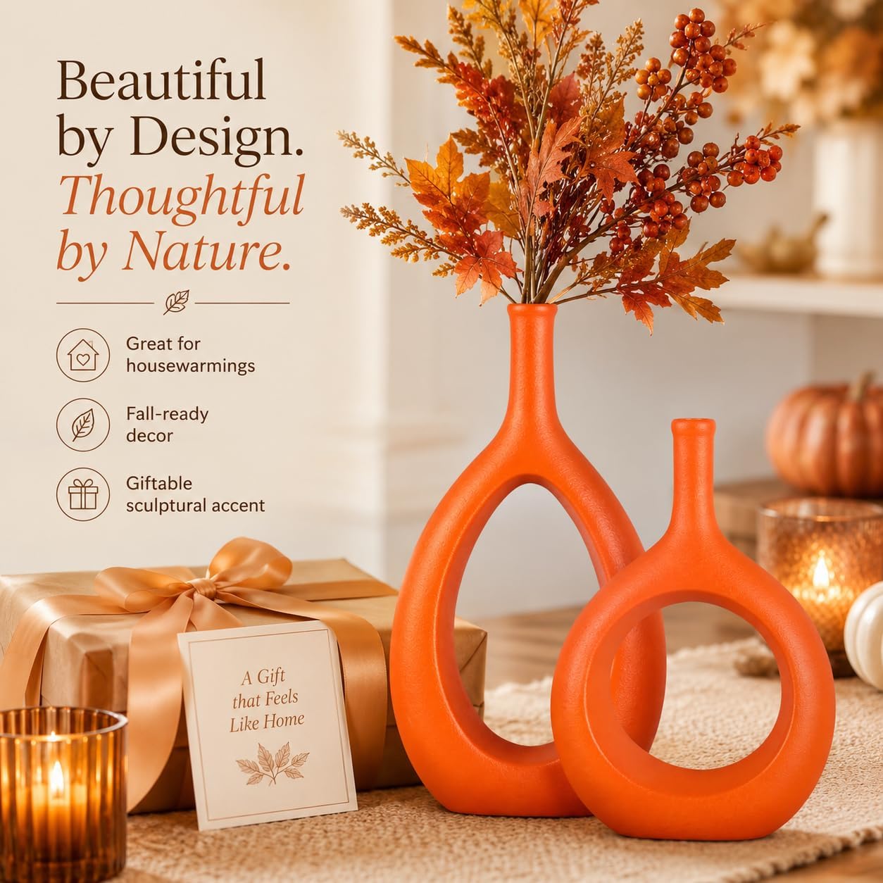 Ceramic Vase Set 2 / Orange