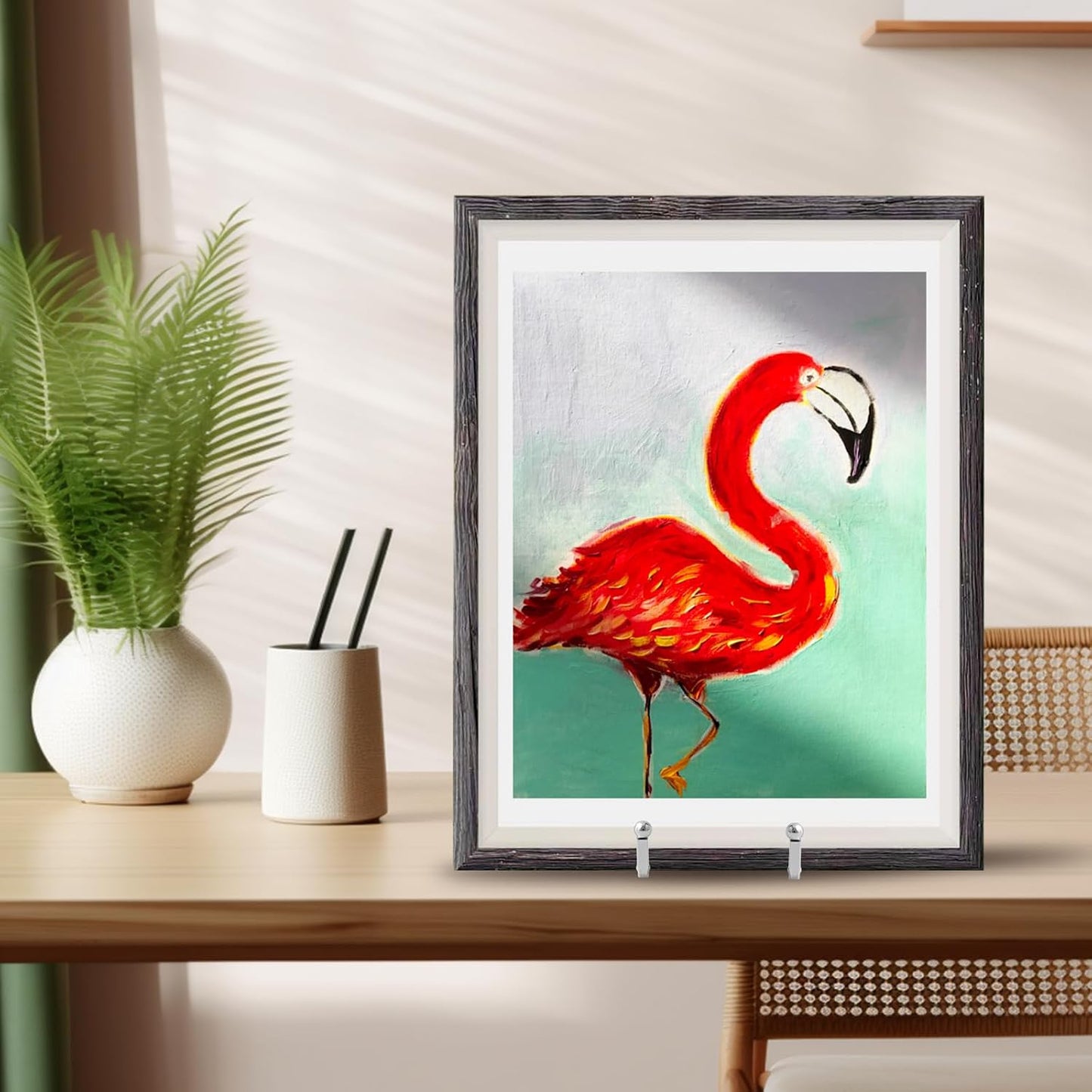 Large Plate Holder Display Stand - 12 inch Super Tall Big Plate Stands for Heavy Duty Display - Metal Picture Frame