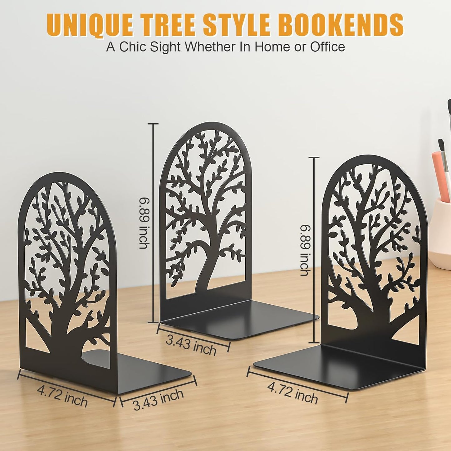 Bookends / Bookend 3 Pairs / 3 Pairs Tree Style Bookends