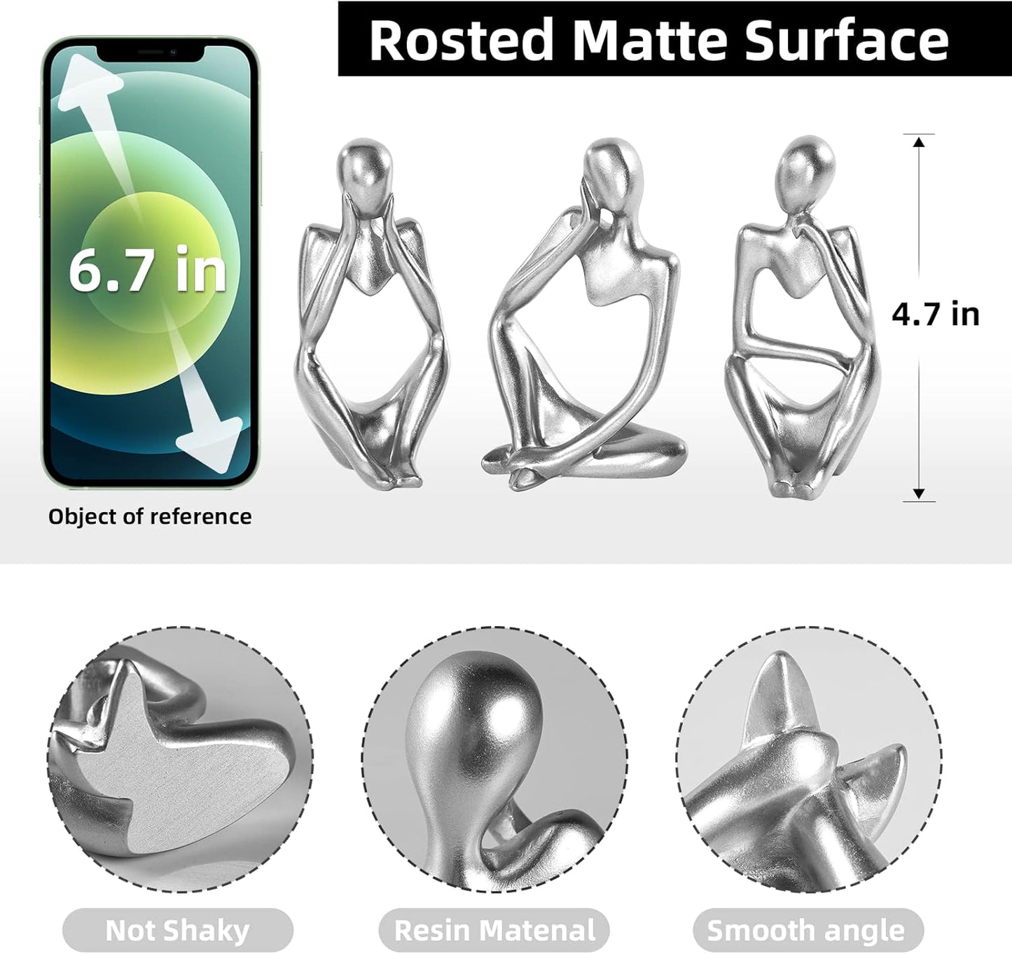 Golden Resin Collectible Figurines / Silver