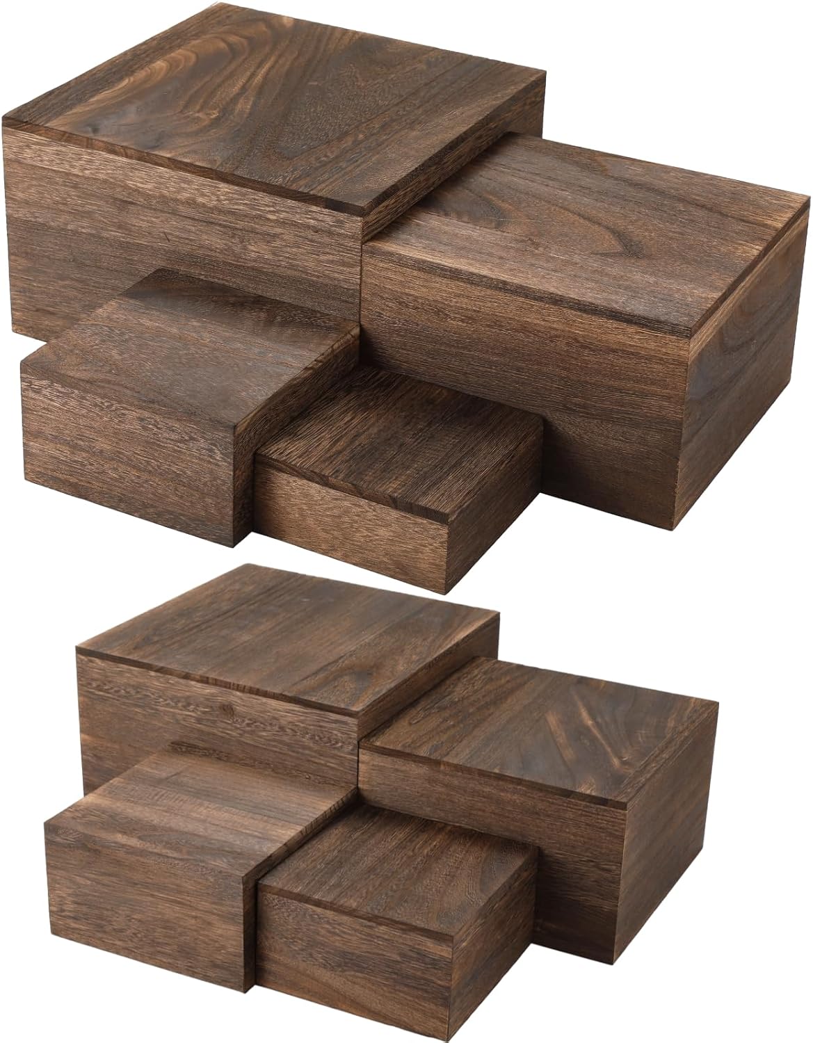Rustic Wood Cake Stands / Set of 8