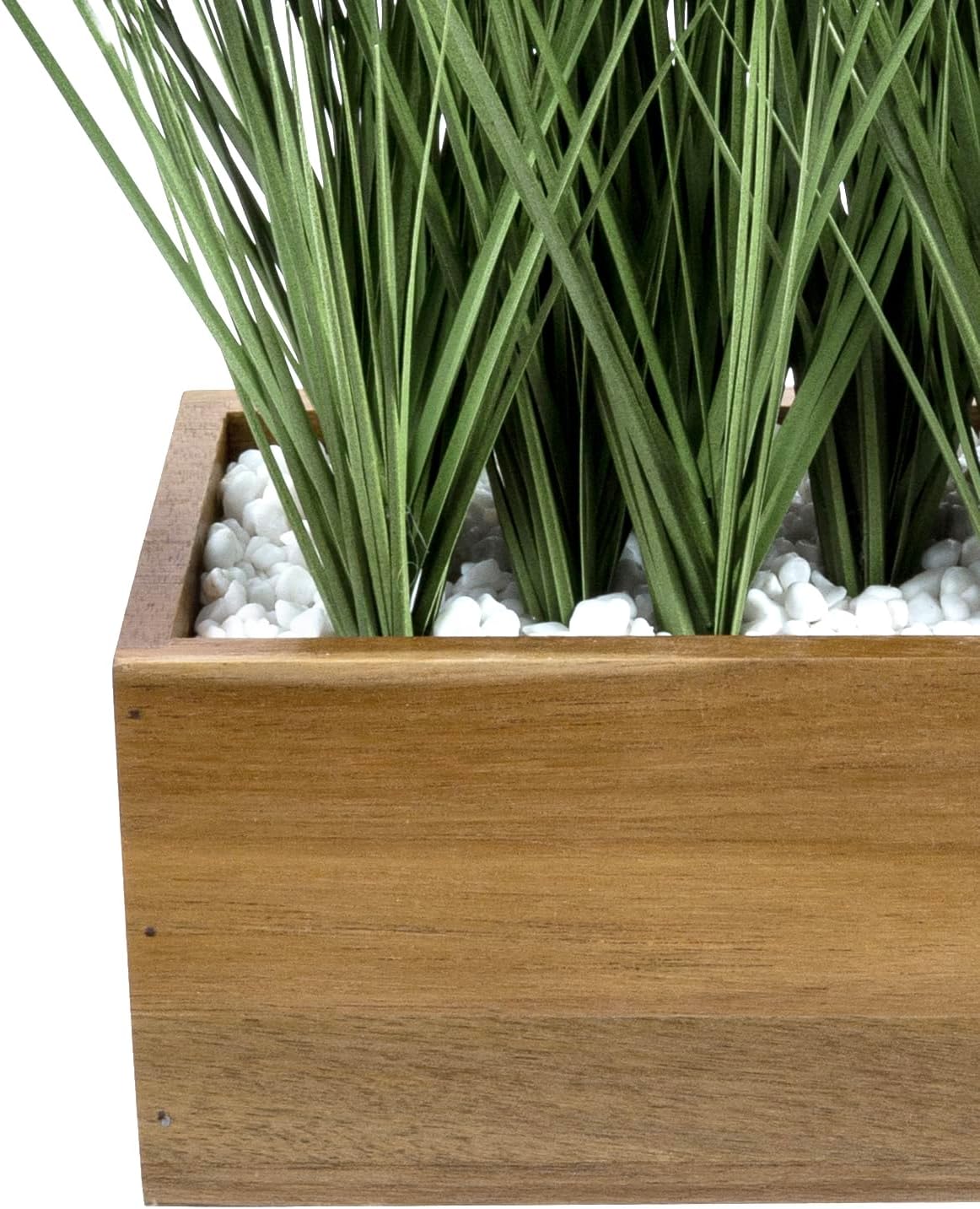 Decorative Wooden Container / Natural Acacia / 12 Inch
