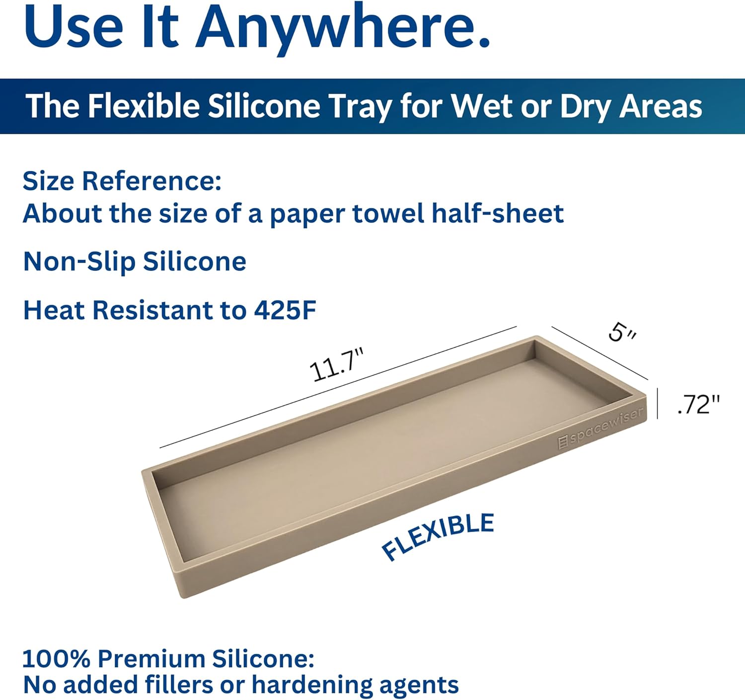 Flexible Dish Soap Holder / Coastal Sand / Large 11.7