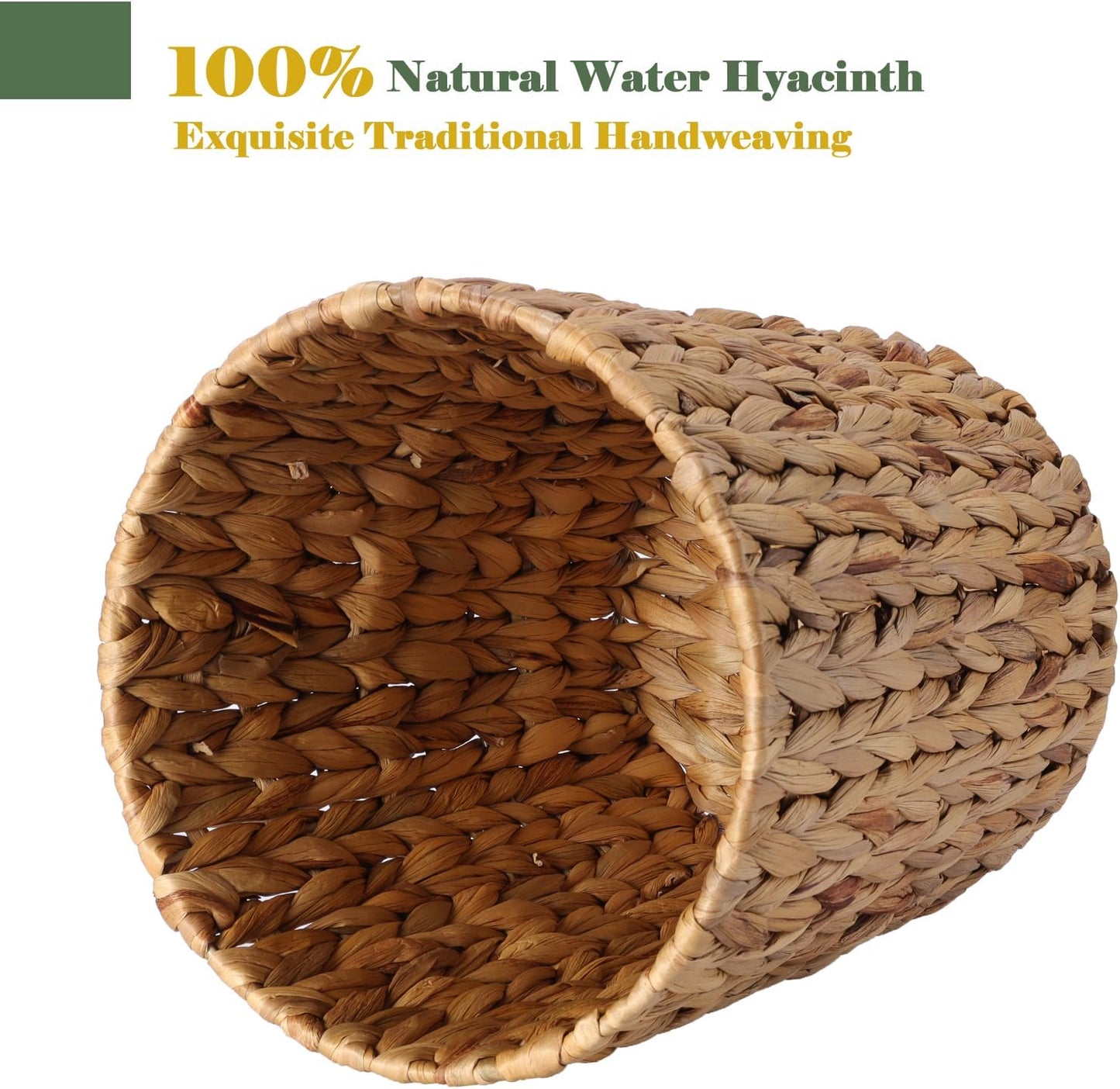 Boho Hand Woven Water / Natural & Blue / 2.6 Gallons