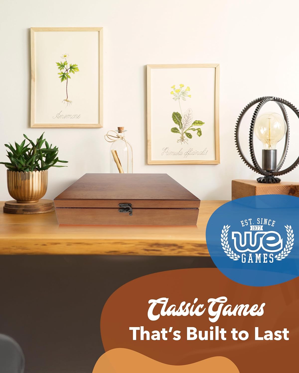 Old World Wooden Box / Walnut Finish