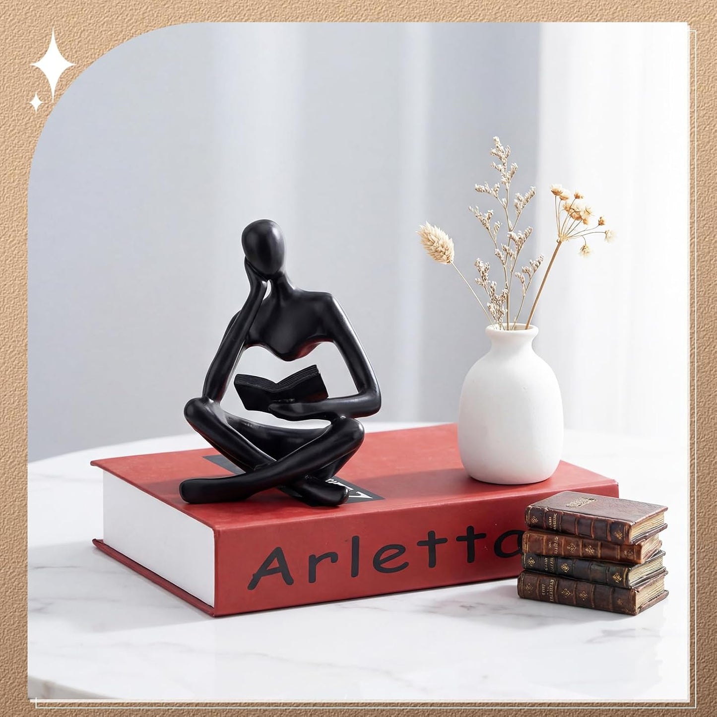 Modern Aesthetic Figurine Decoration / Black