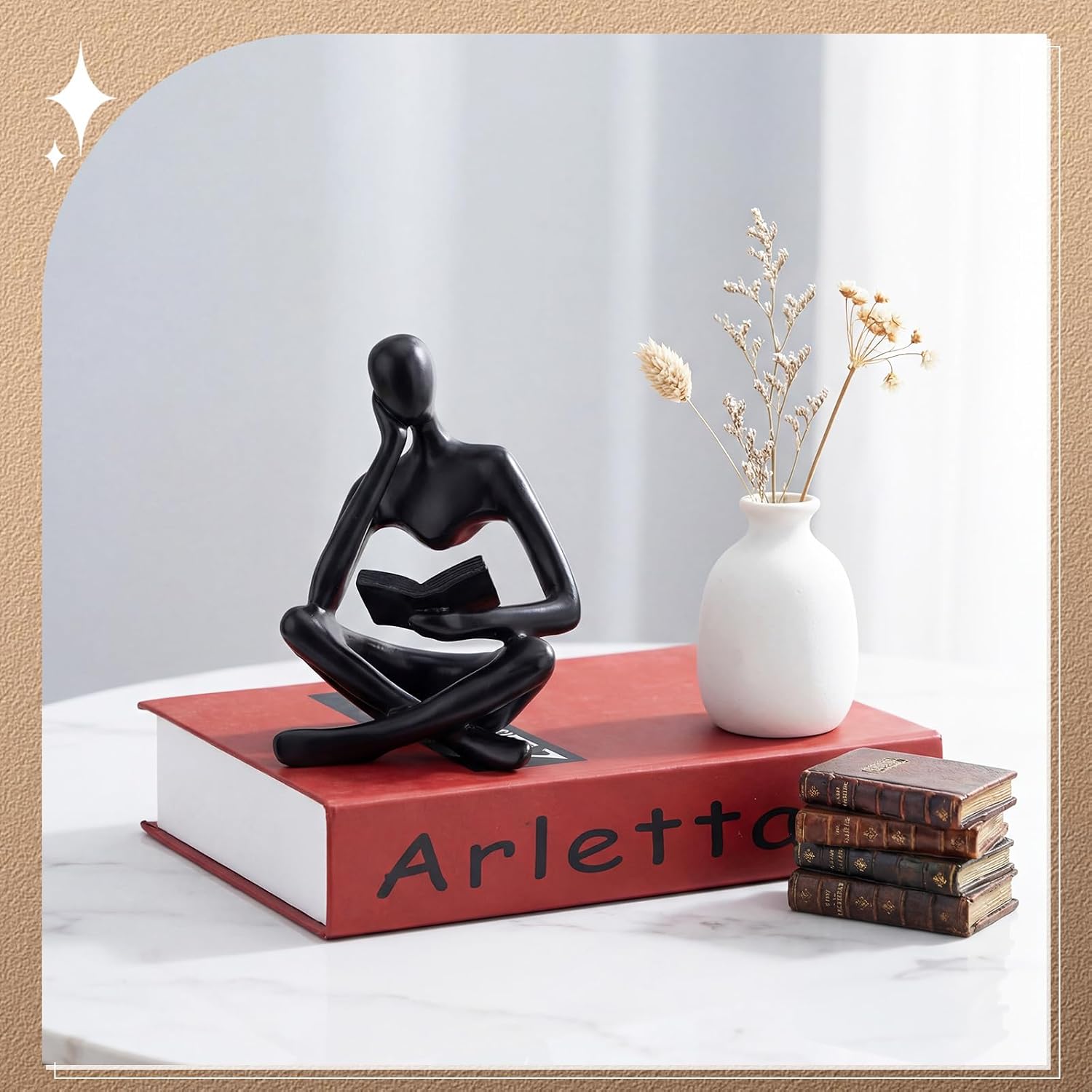 Modern Aesthetic Figurine Decoration / Black