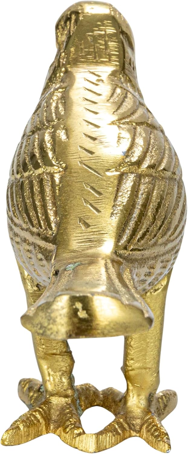 Creative Co-Op Cast Aluminum Bird Accent Decor / Gold