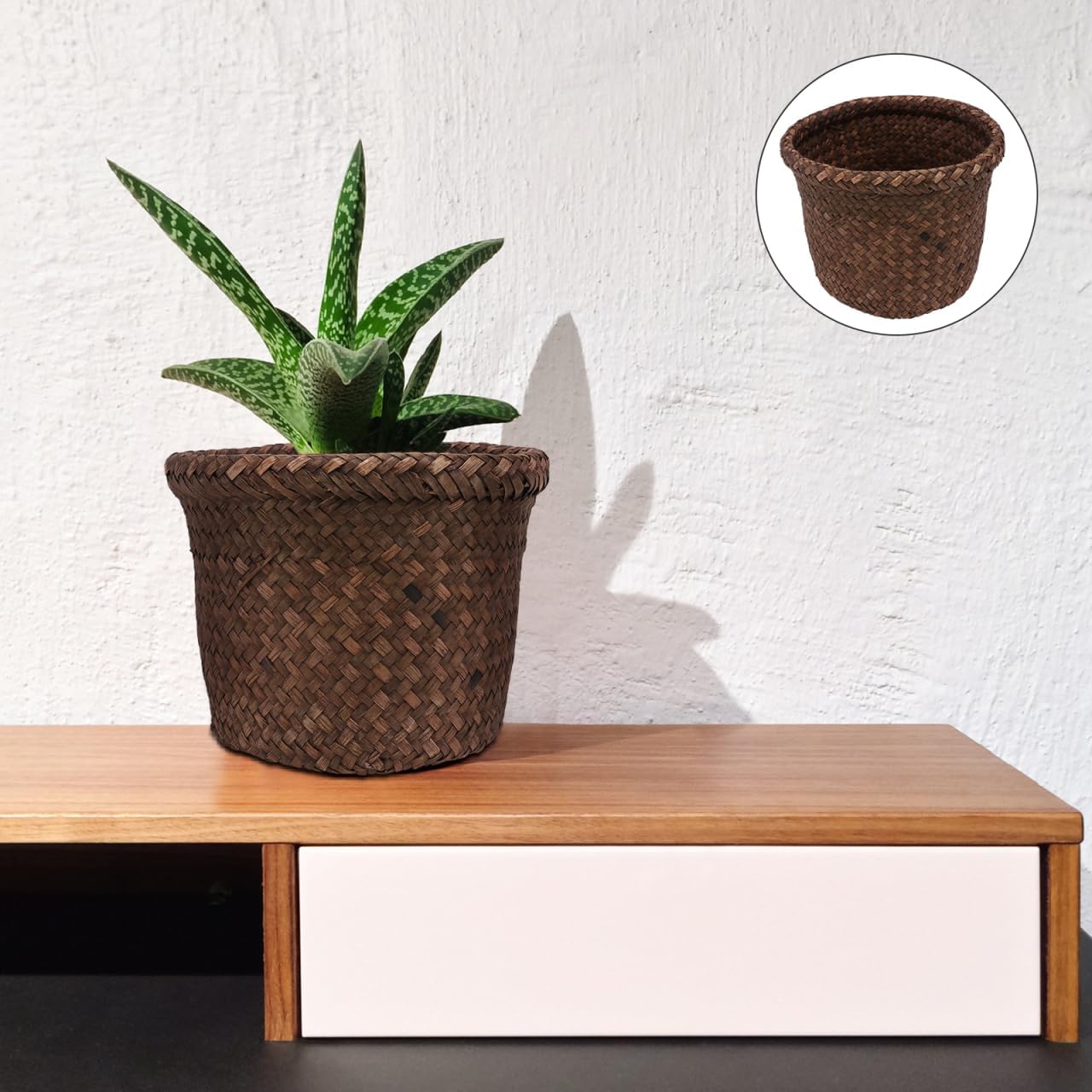 Seagrass Planter Basket / Brown