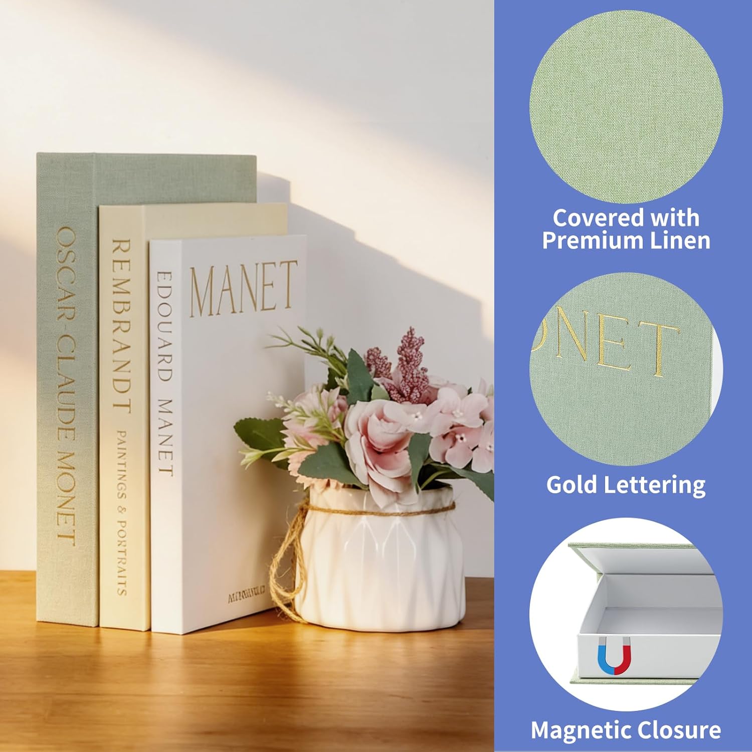 Faux Books for Decoration / Set of 3