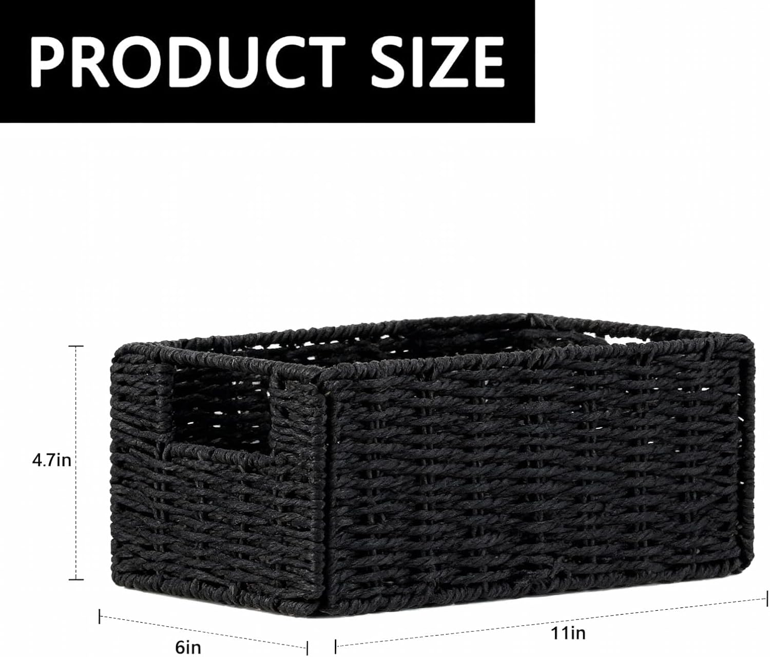 Small Wicker Baskets / Black