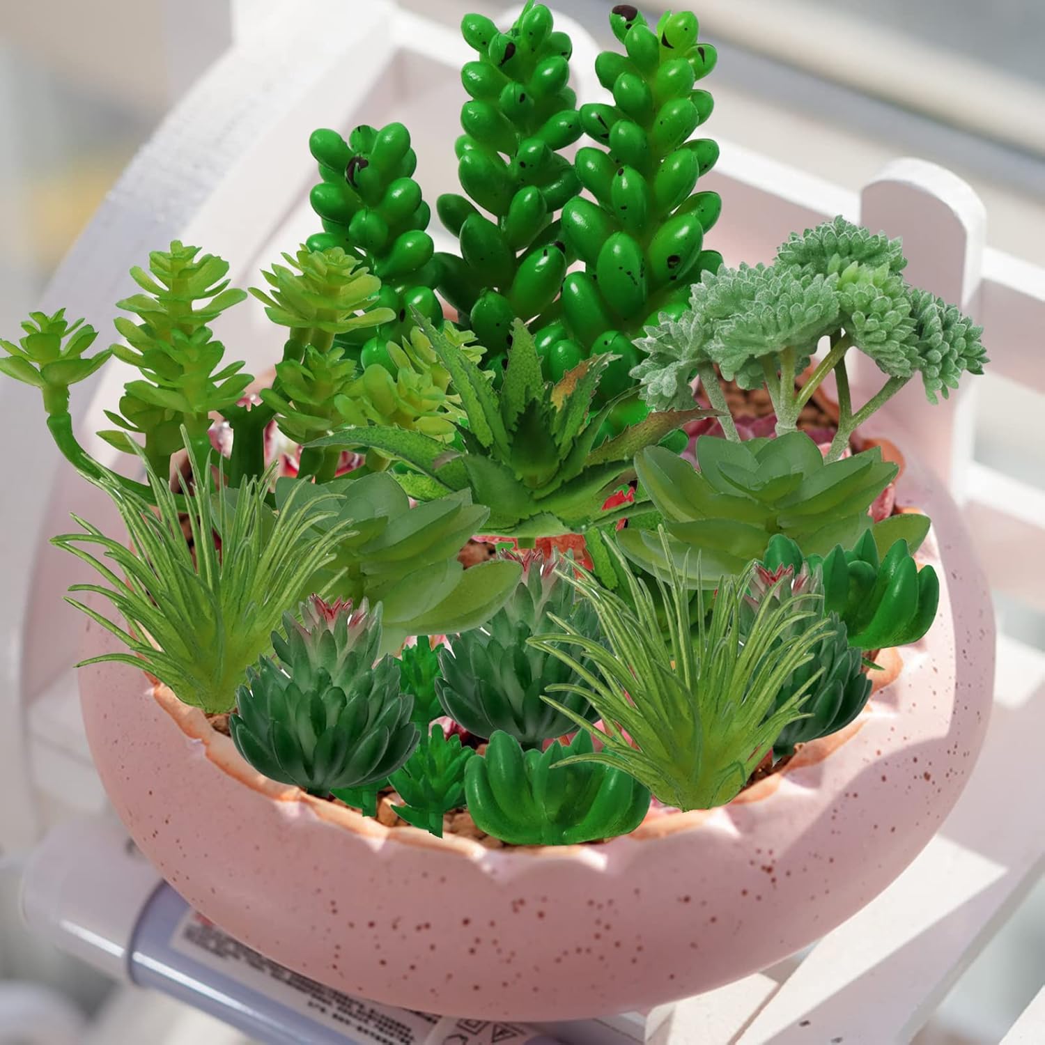 Succulents Plants Artificial / Green Succulents / Set of 22