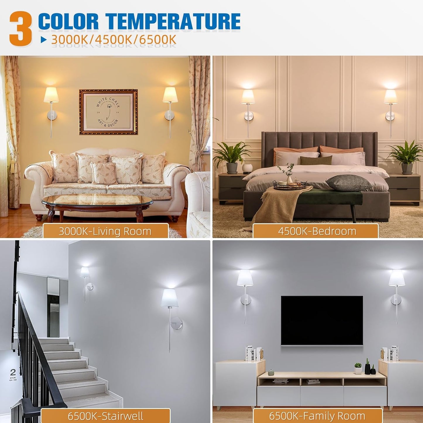 Battery Operated Wall Sconce Set of 2,Brushed Nickel Rechargeable Wall Lights with 10400mAh Dimmable Detachable Bulbs