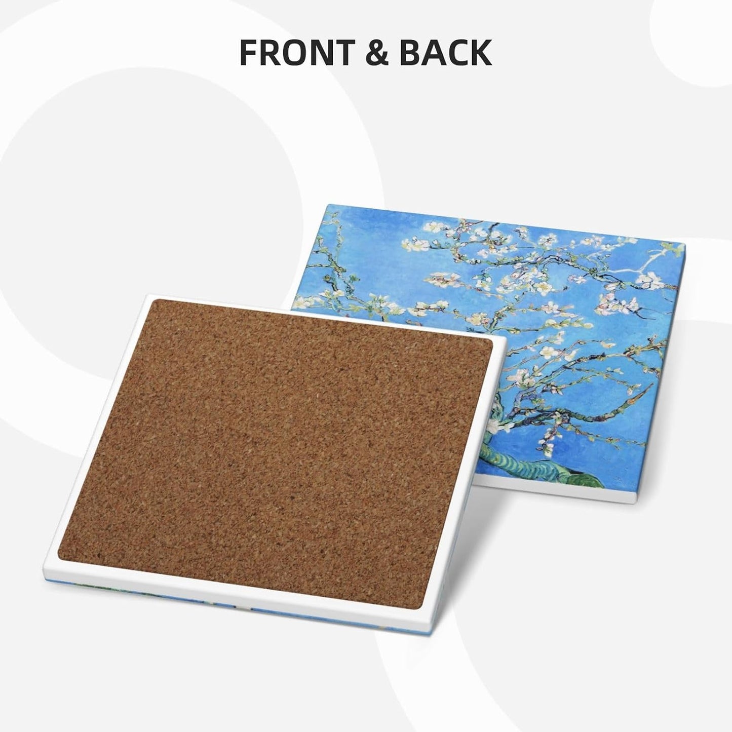 Cork Base and Metal / F07 - Van Gogh / Set of 6