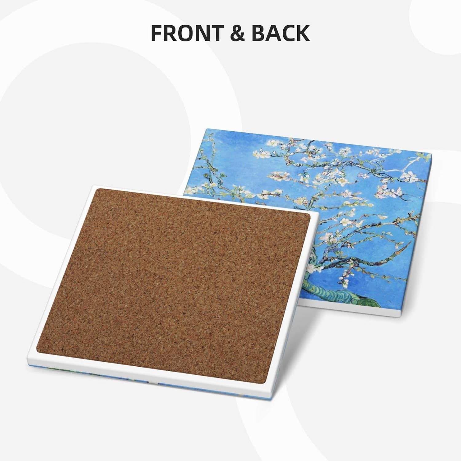 Cork Base and Metal / F07 - Van Gogh / Set of 6