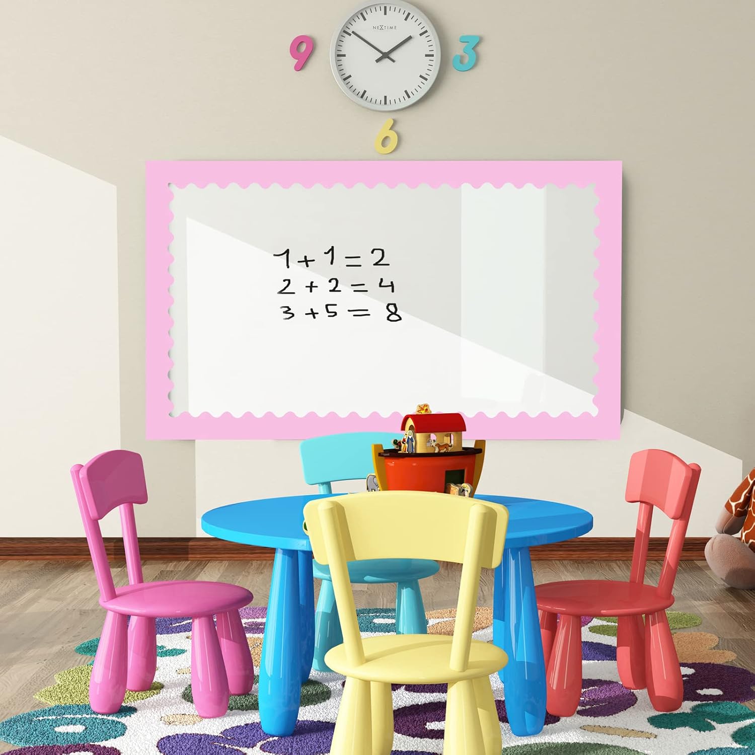 12 Rolls Scalloped Bulletin Board Borders Classroom Borders for Bulletin Board Trim / Multicolor