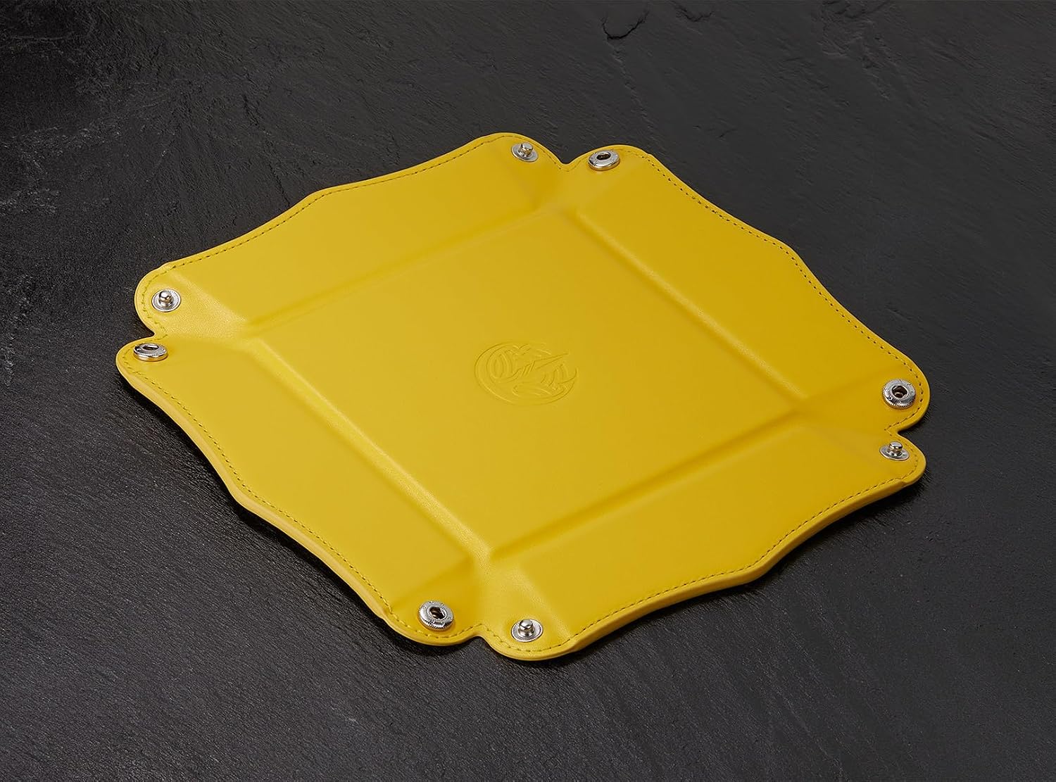 Jewelry Tray / PU Leather Valet Tray / Yellow_s / Yellow