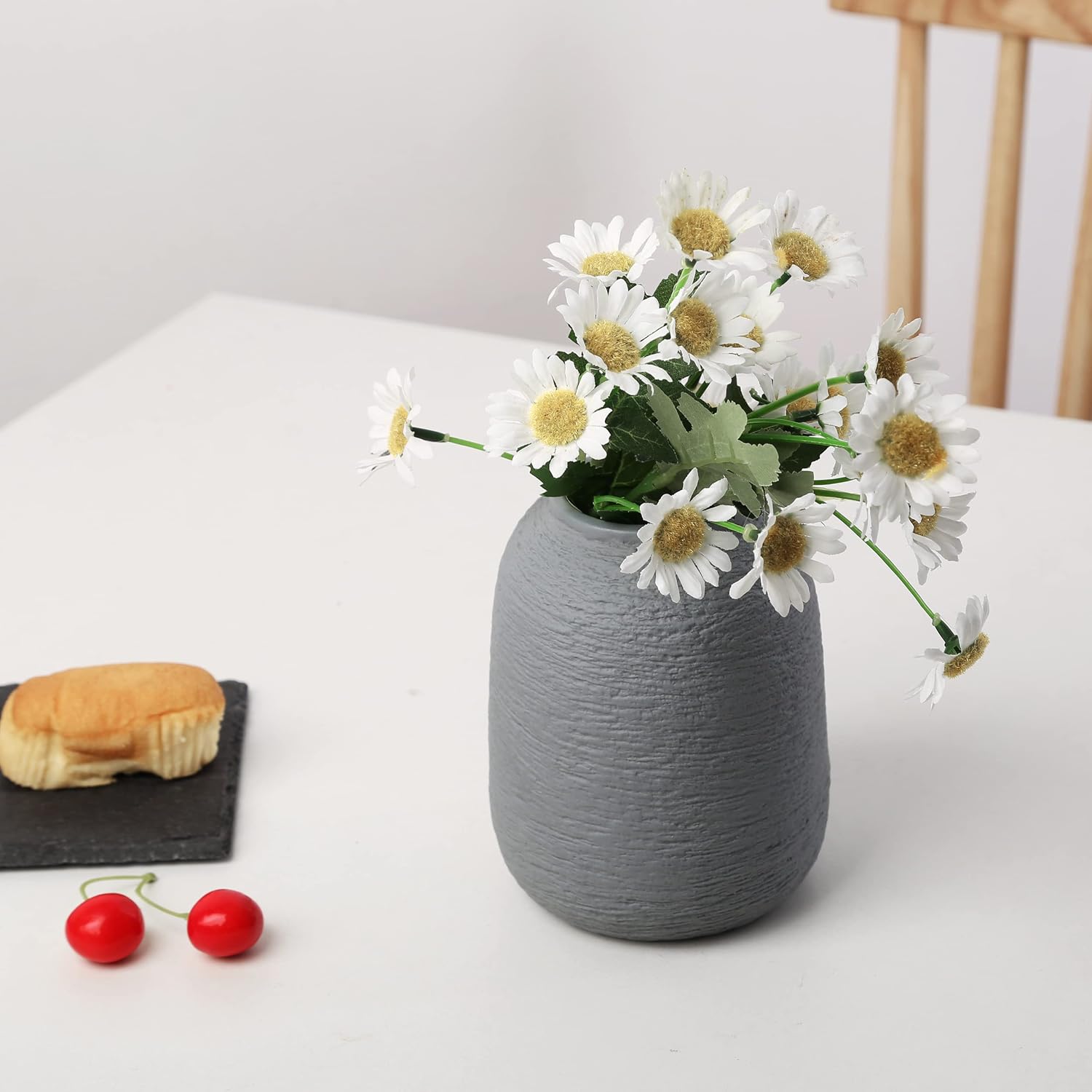 Grey Ceramic Vases / Zj Grey