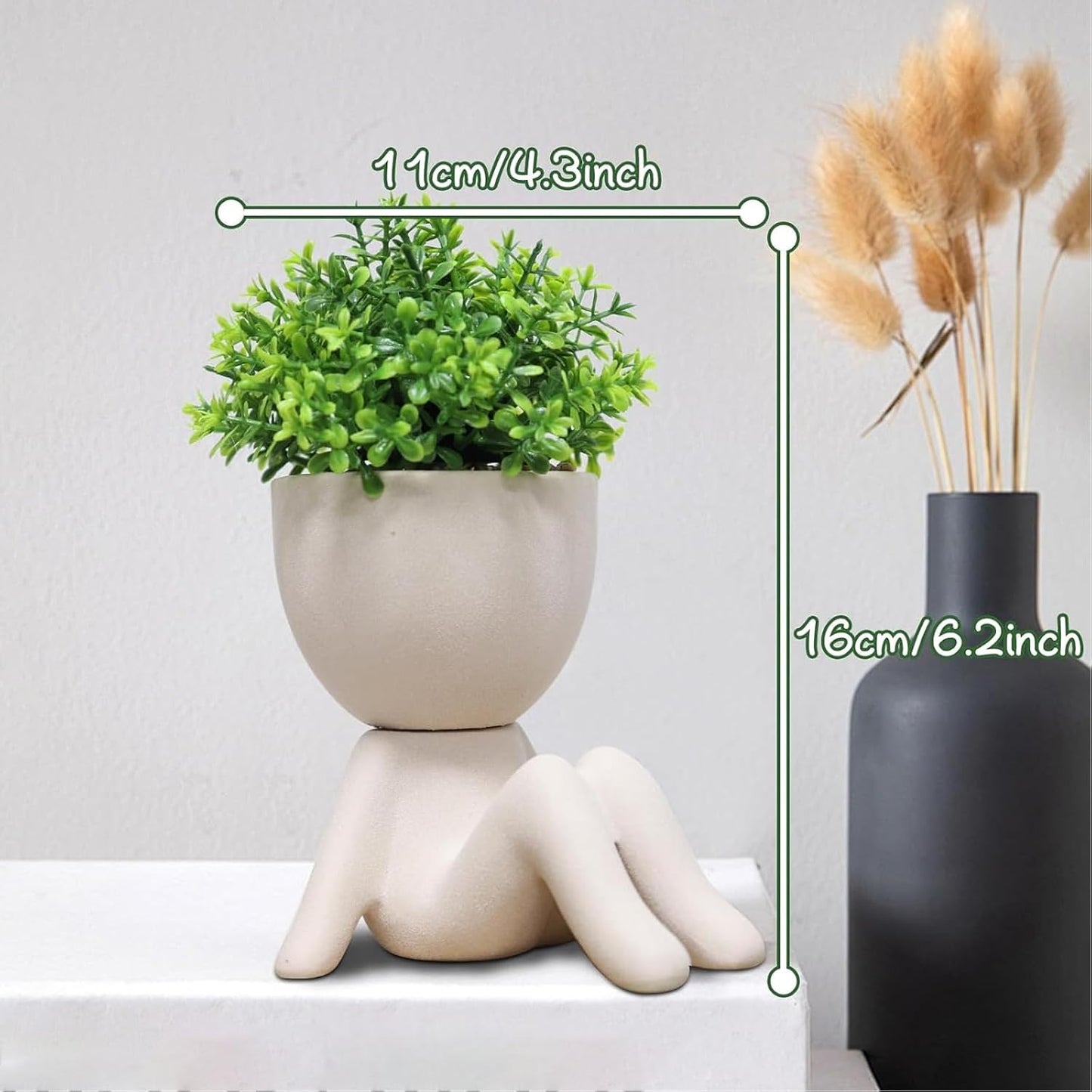 Fake Plants / Small Fake Plant / Khaki-b