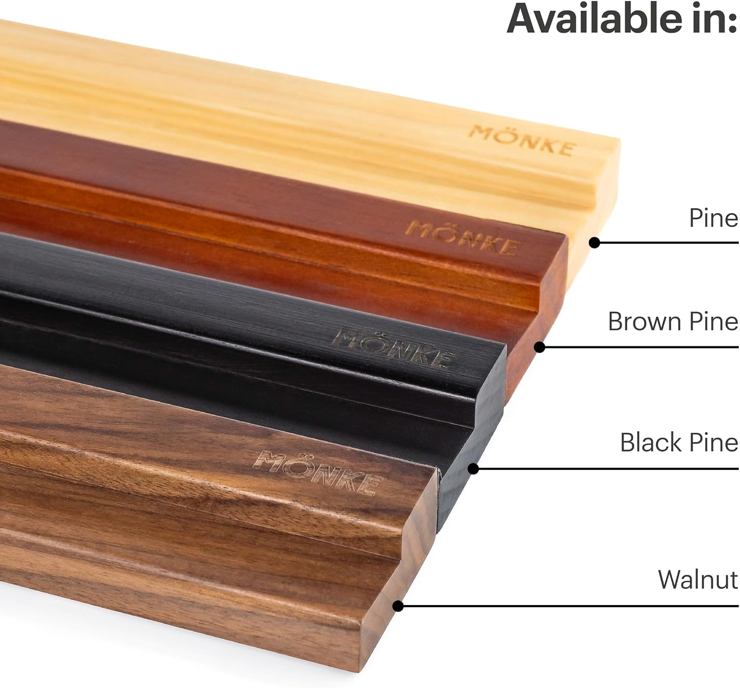 Vinyl Record Wall Mount - 3 Elegant Display Ledges Made from Solid Wood - These Vinyl Record Shelf Will Hold Records of