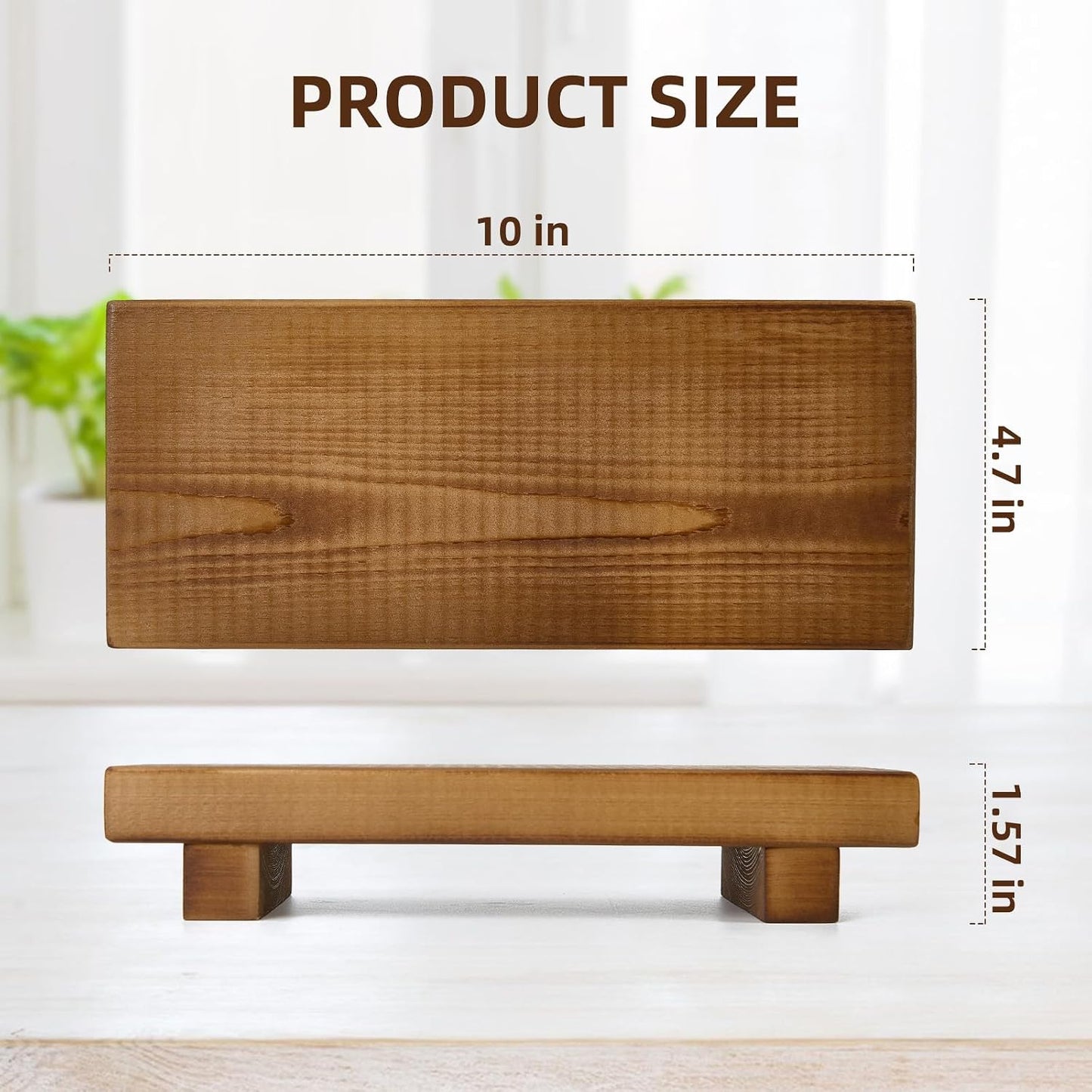 Rustic Farmhouse Style Tray / Straw Yellow