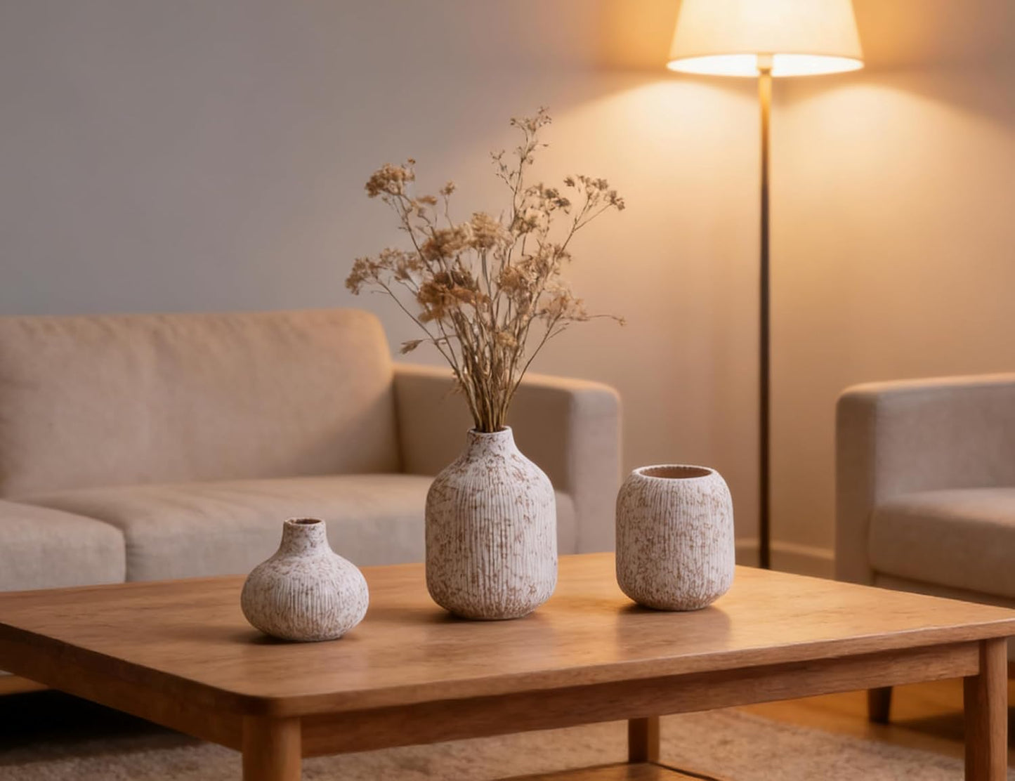 Modern Ceramic Vases Set 3 / 15 Floral
