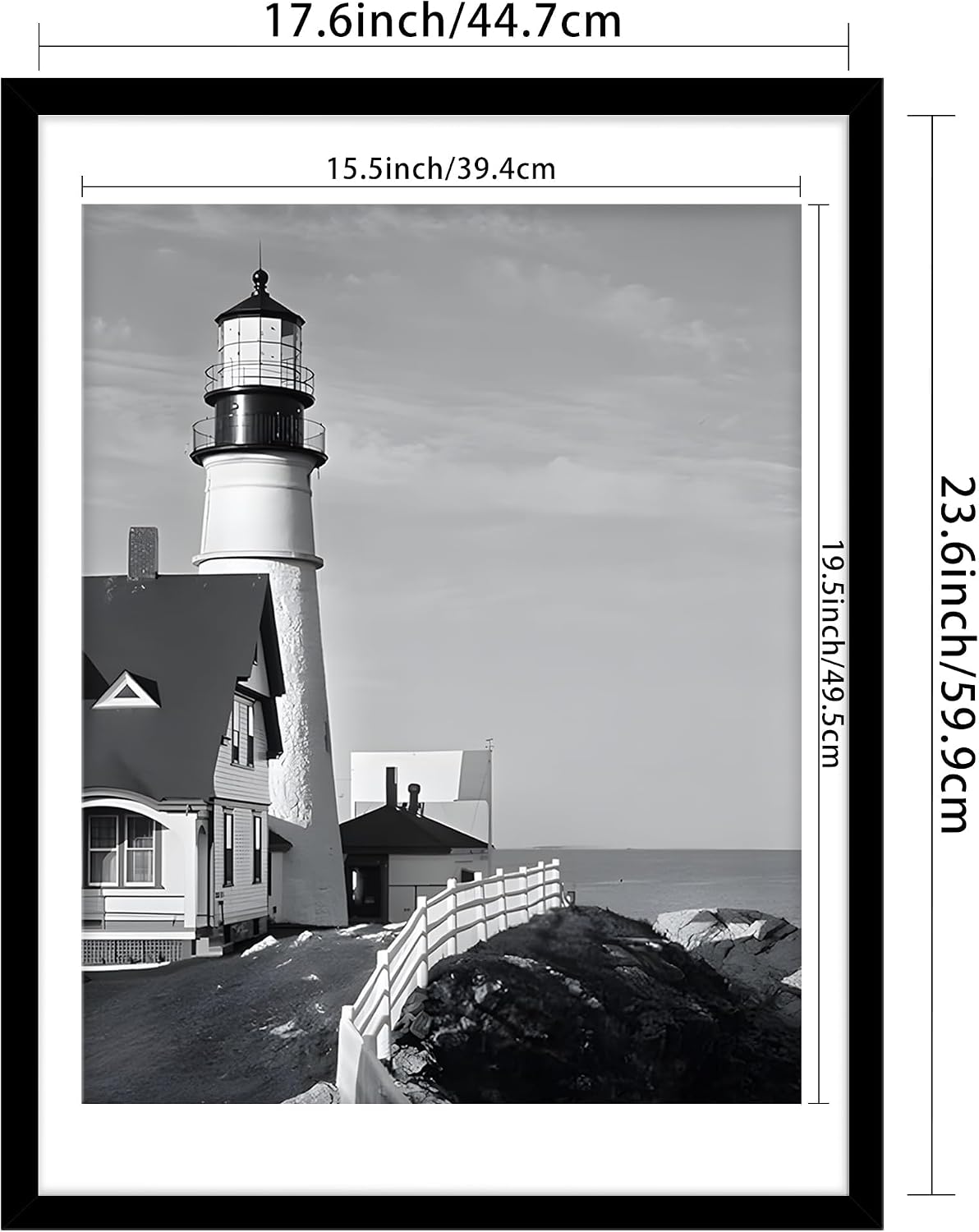 18x24 Black Poster Frame, Picture Frame for Wall, 3 Pack | Fits 16x20 Photos With Mat or 18x24 Without Mat, Vertical or