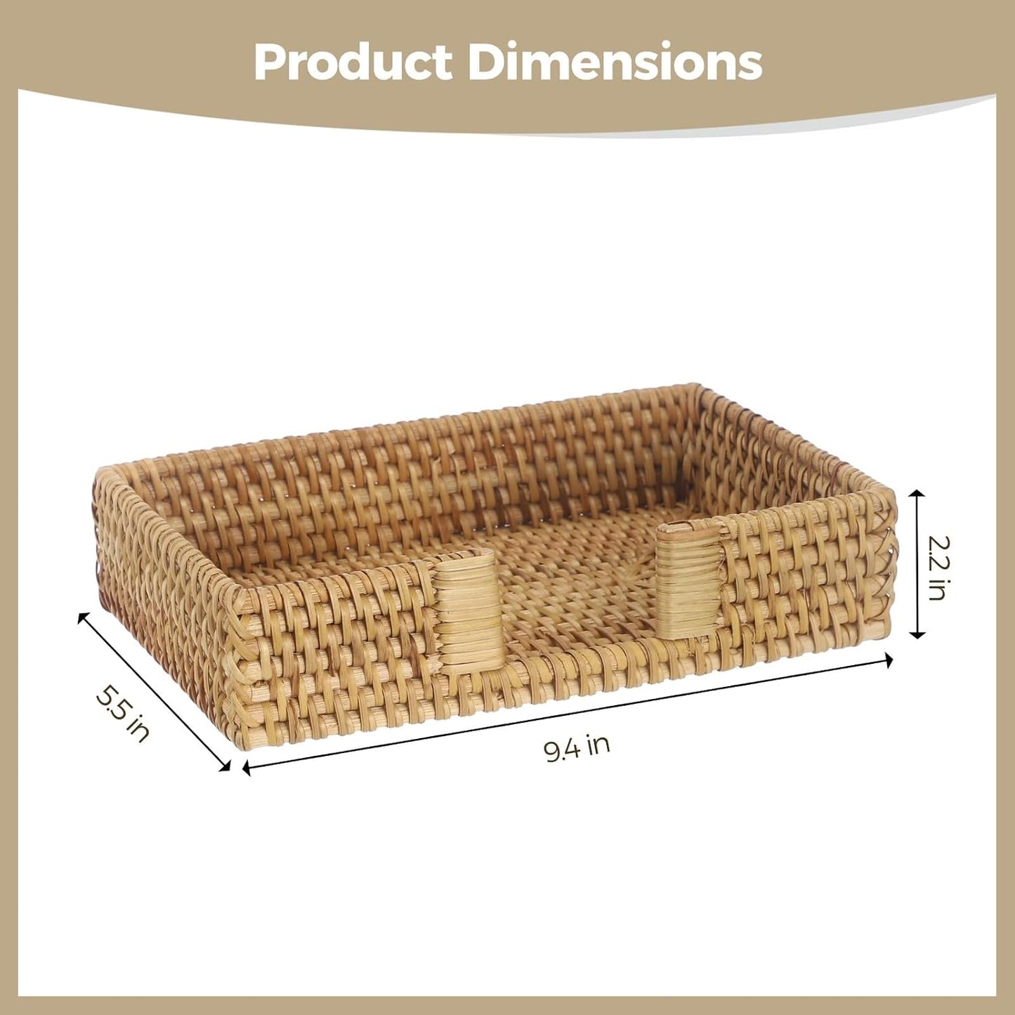 Rattan Napkin Holder / Natural