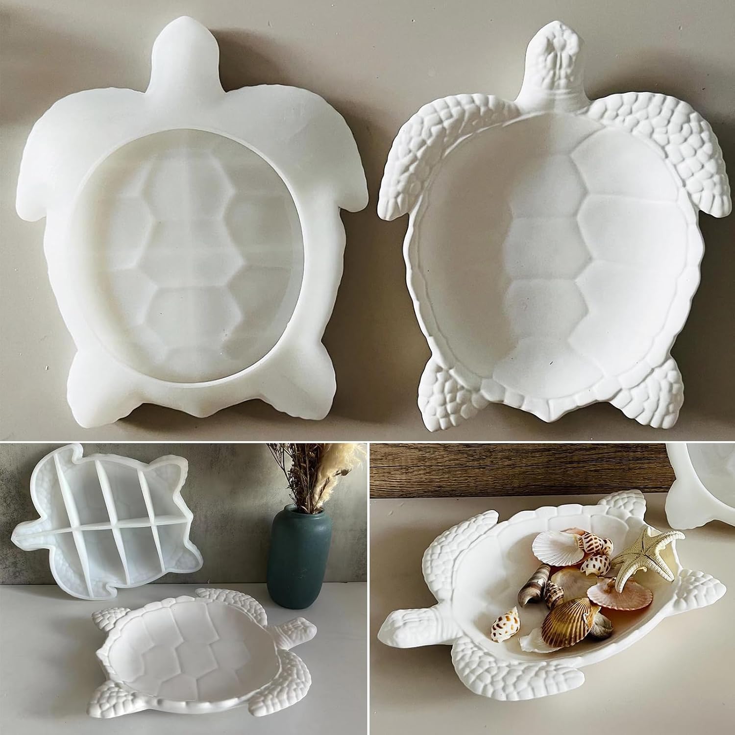 Texture Turtle Tray Resin Mold / Big Turtle Tray