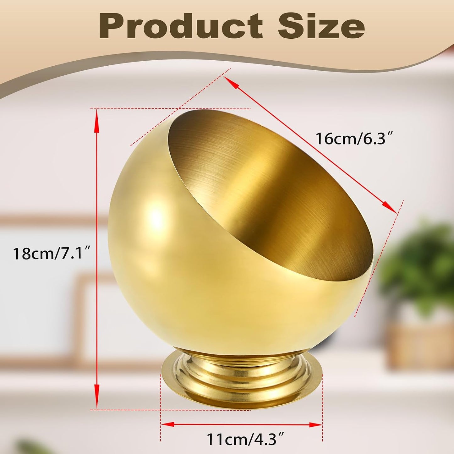 Golden Key Bowl for Entryway Table Decorative Storage Dish Catch All Bowl for Fruit Coffee / Gold