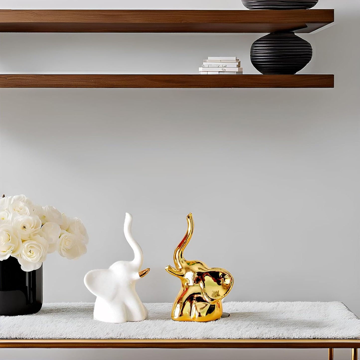 Home Decor Elephant Statues / Gold