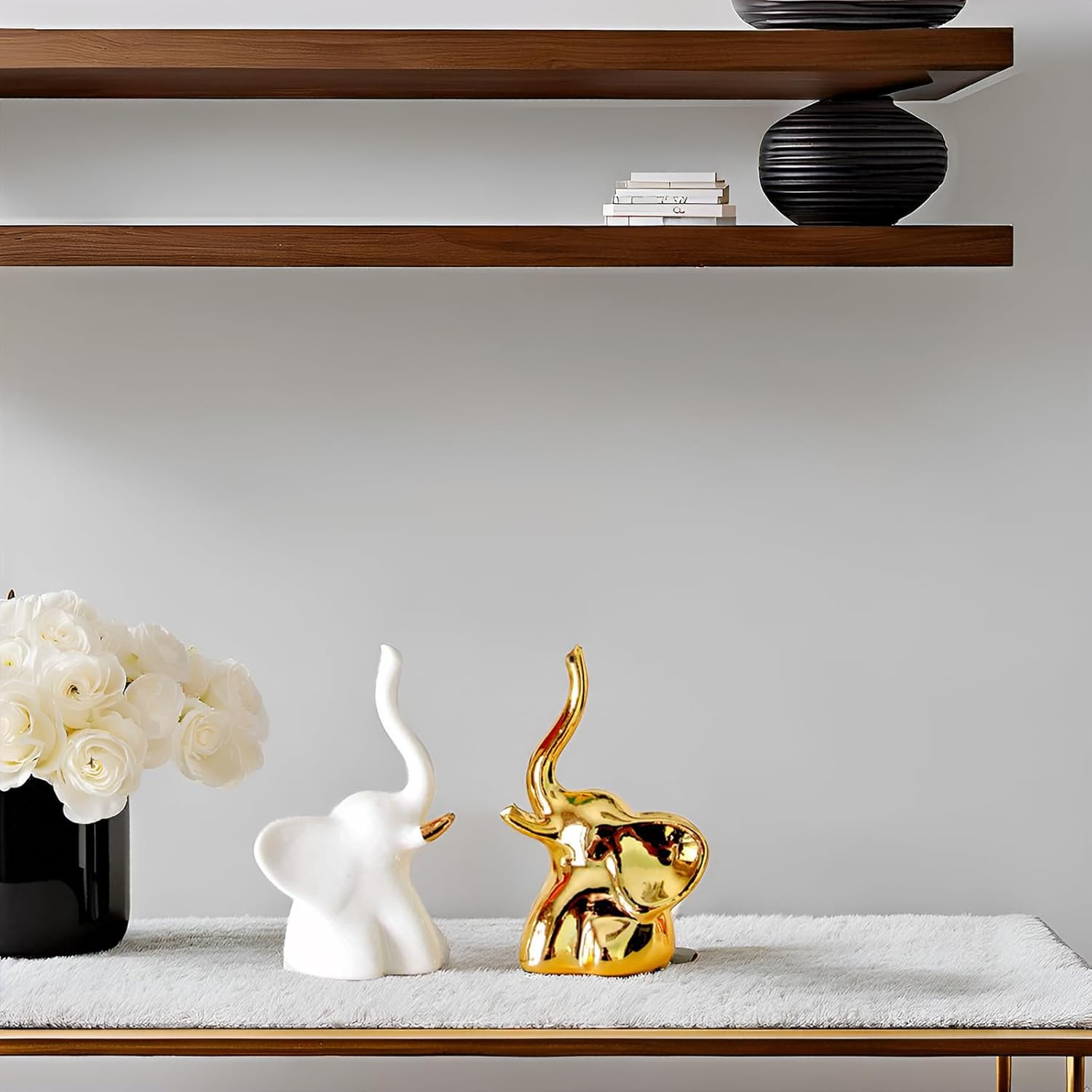 Home Decor Elephant Statues / Gold