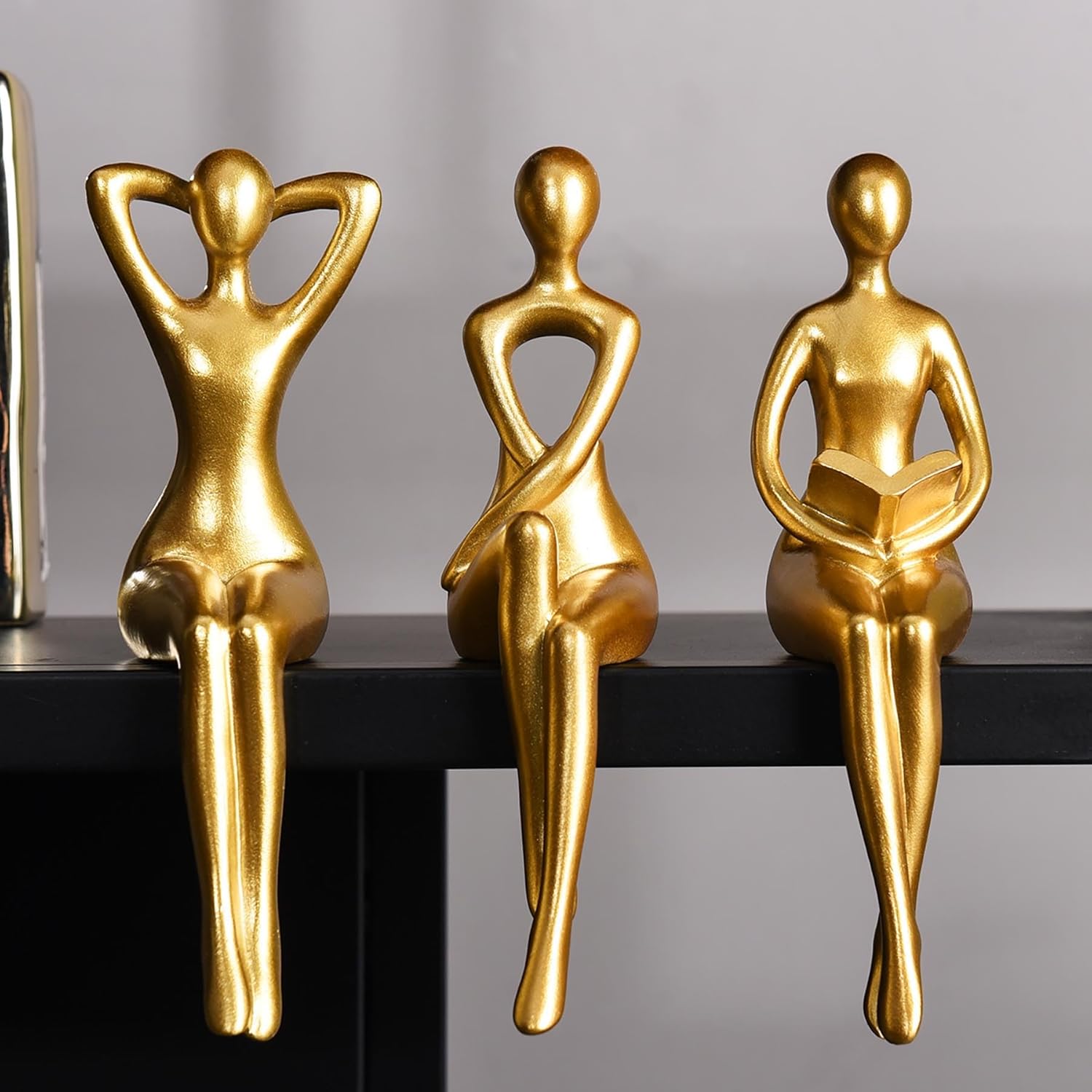 Abstract Statue Ornament Office Decor Modern Home Decor / Gold